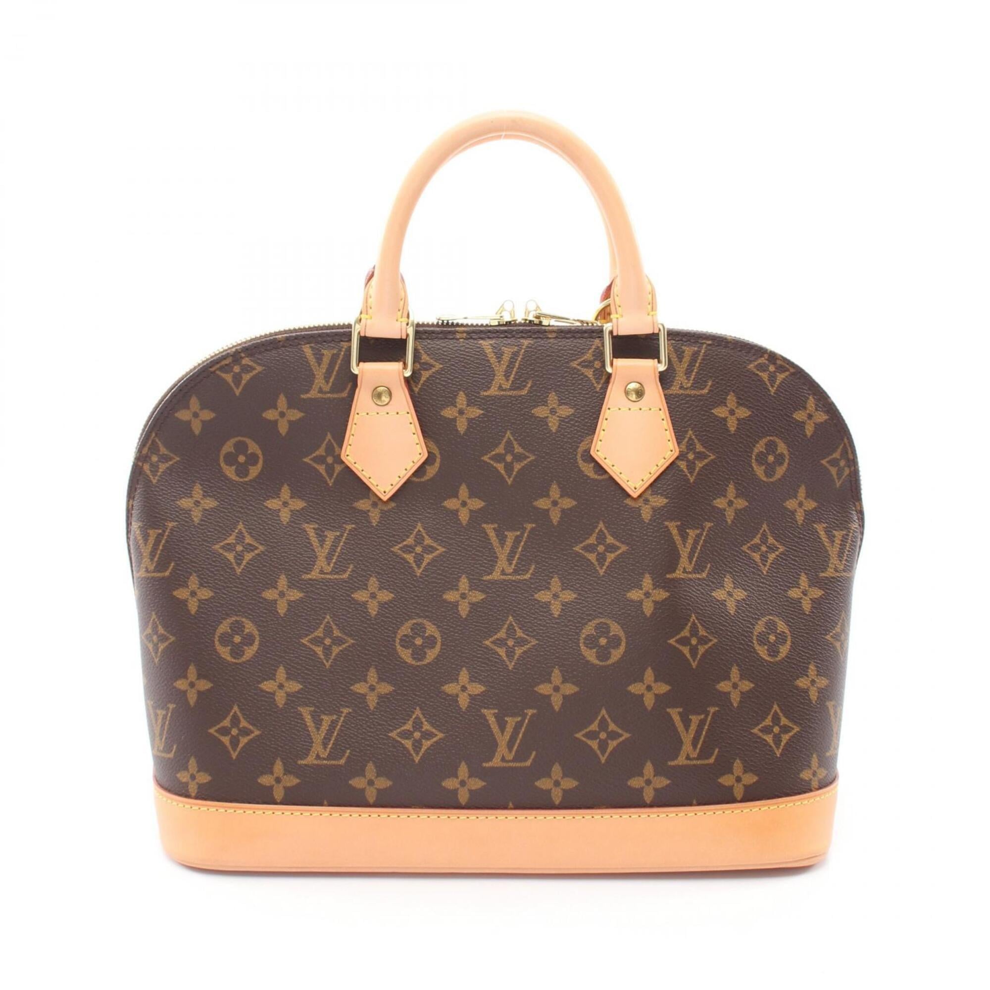 Louis Vuitton Brown Monogram Coated Canvas Leather Handbag (Pre-Owned)