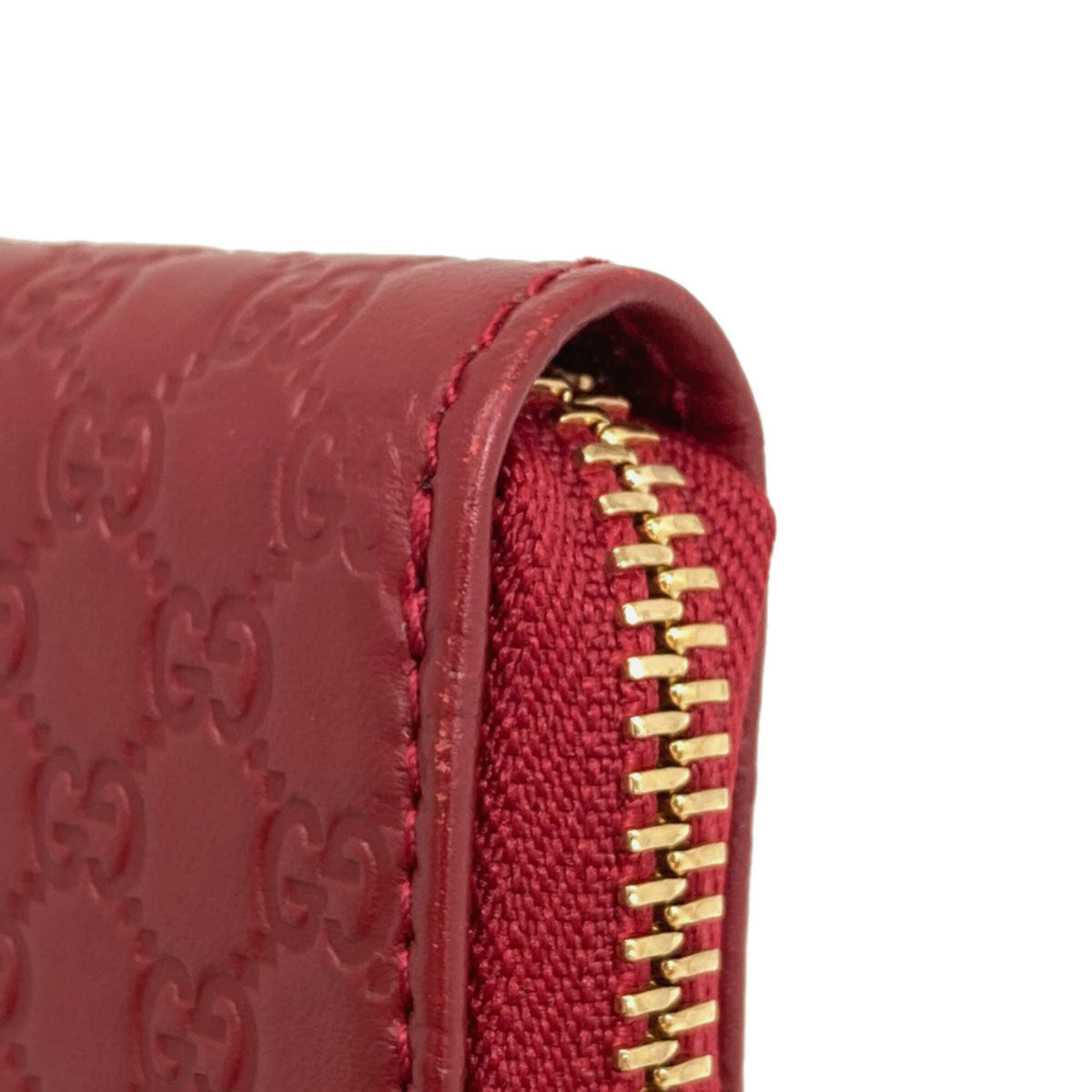 Gucci Red Color Leather Coin Purse/Coin Case (Pre-Owned)