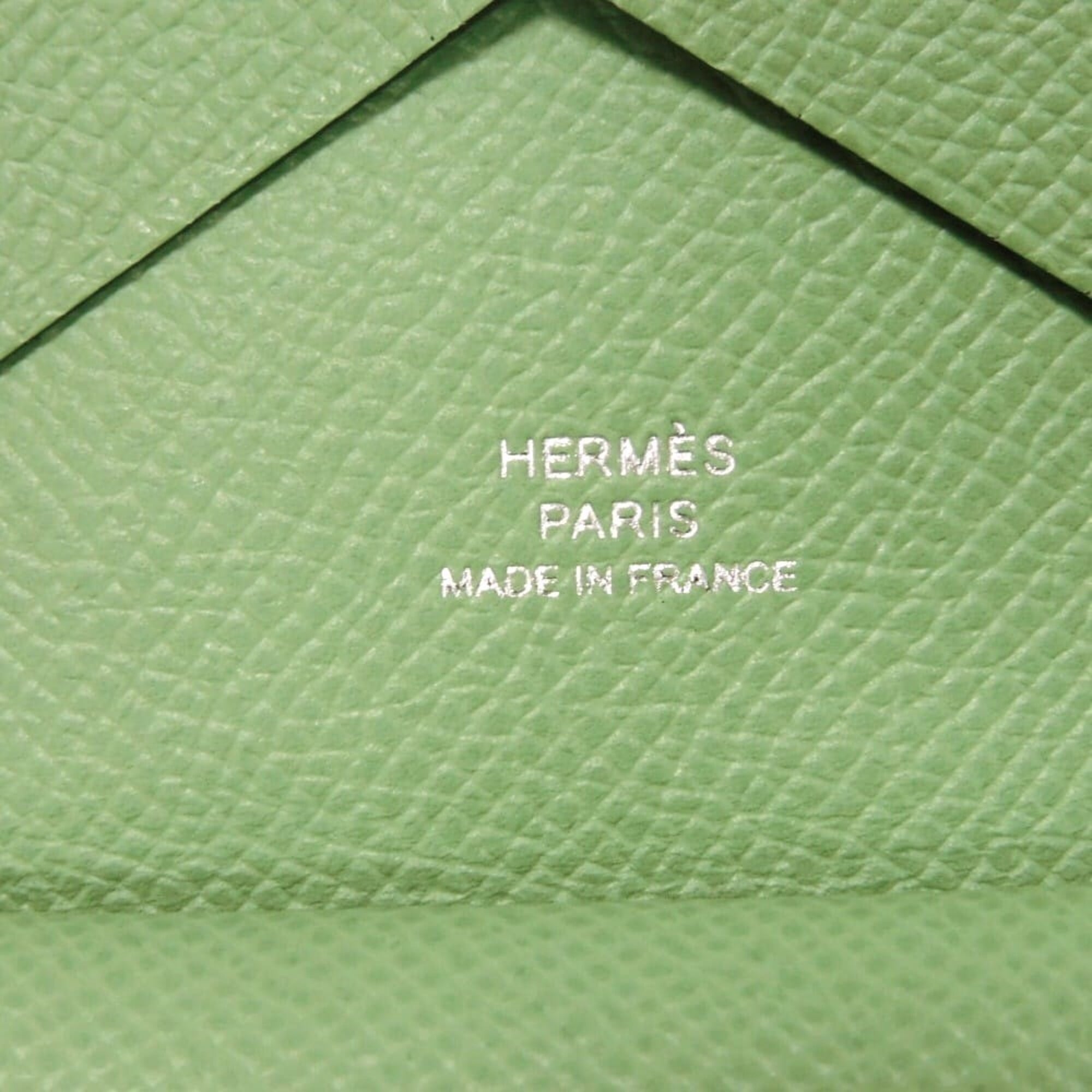 Hermes Green Vert Epsom Leather Coin Purse/Coin Case (Pre-Owned)