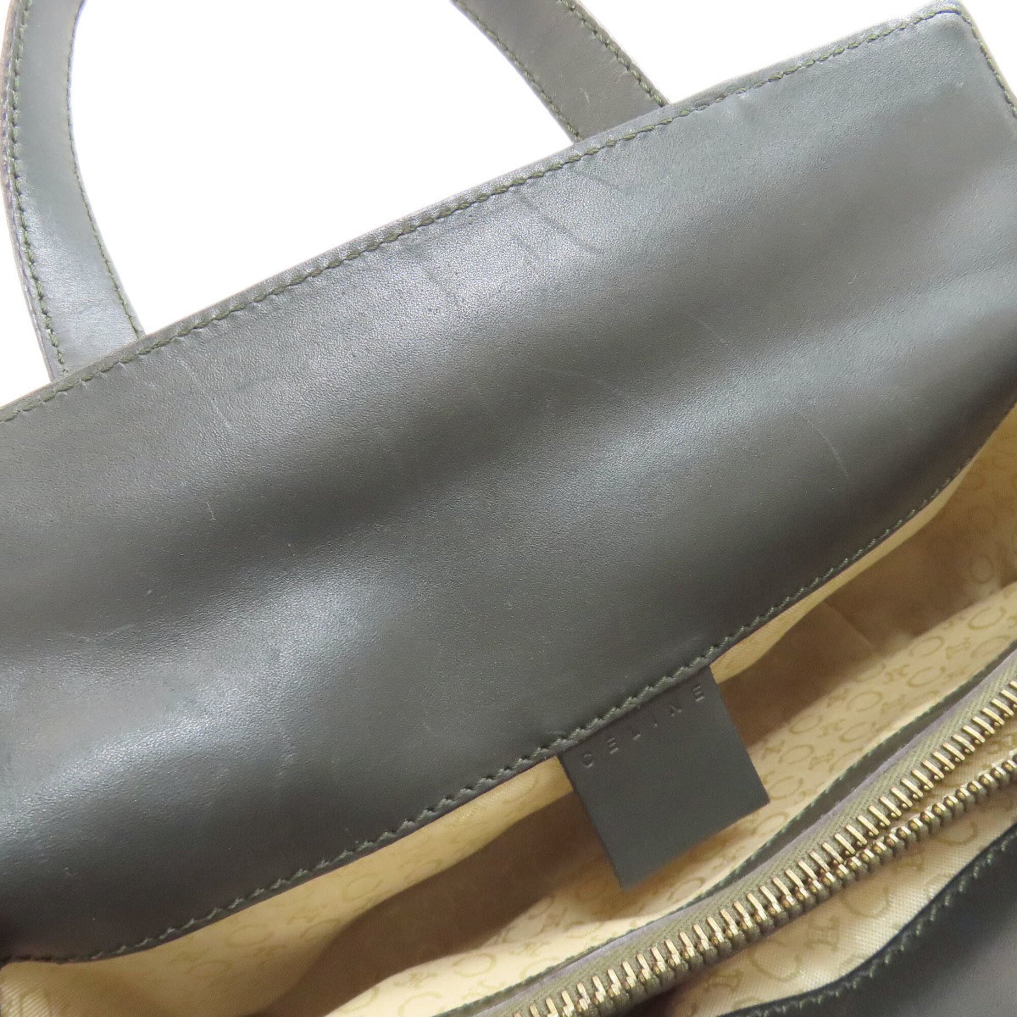Celine Macadam Green Canvas Handbag (Pre-Owned)