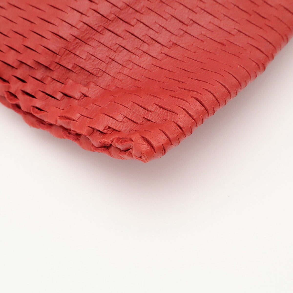 Prada Red Color Leather Shoulder Bag (Pre-Owned)