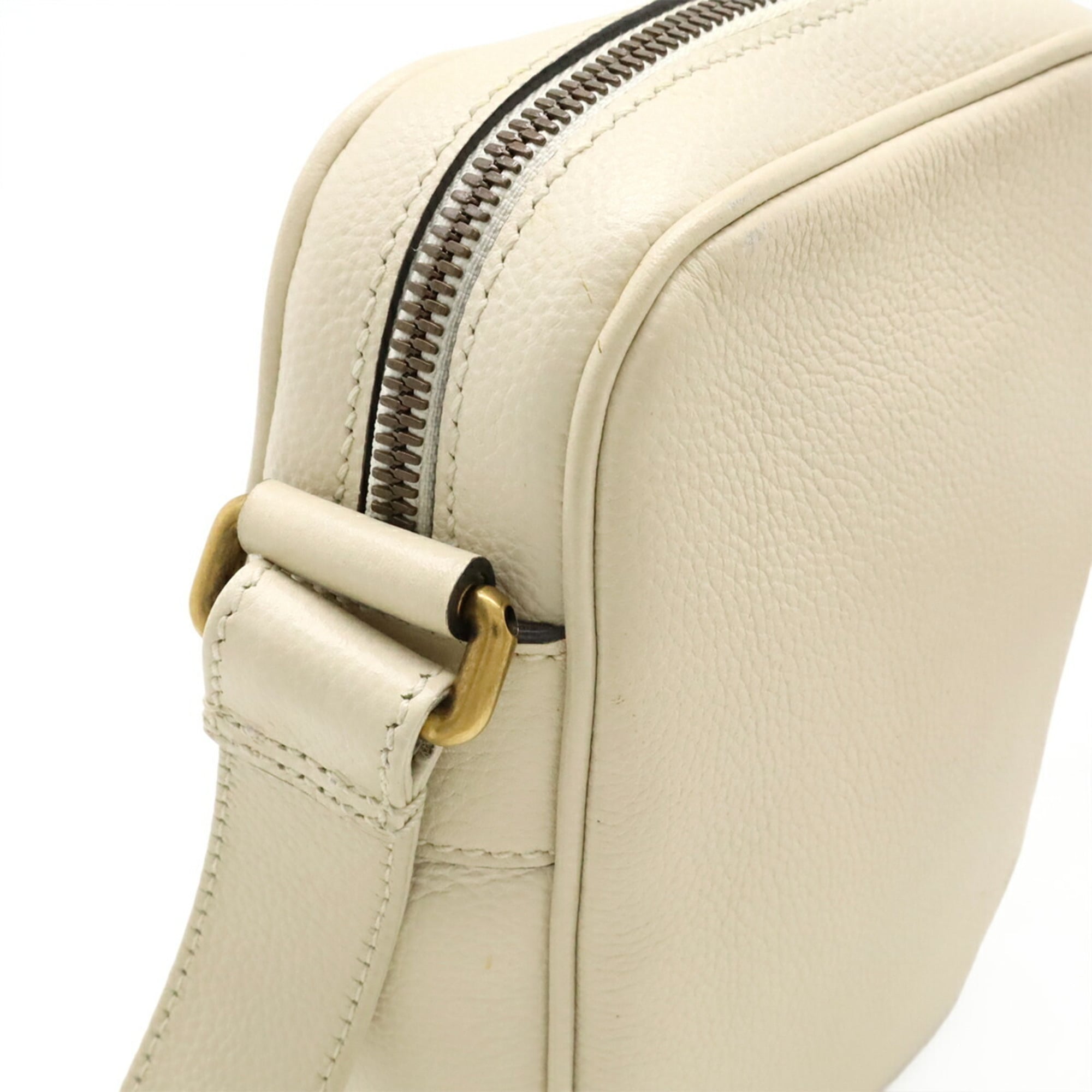 Gucci Ivory Leather Pochette Shoulder Bag (Pre-Owned)