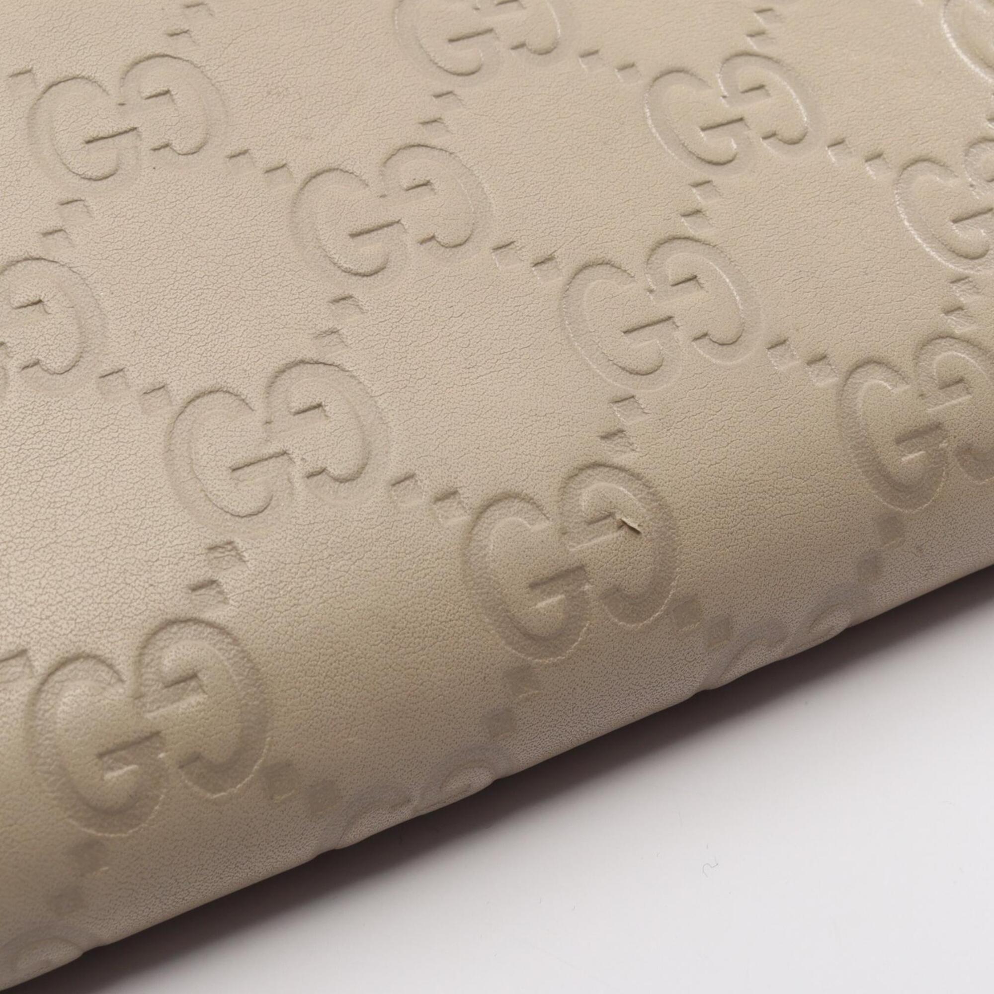 Gucci Ivory Leather Long Wallet (Bi-Fold) (Pre-Owned)