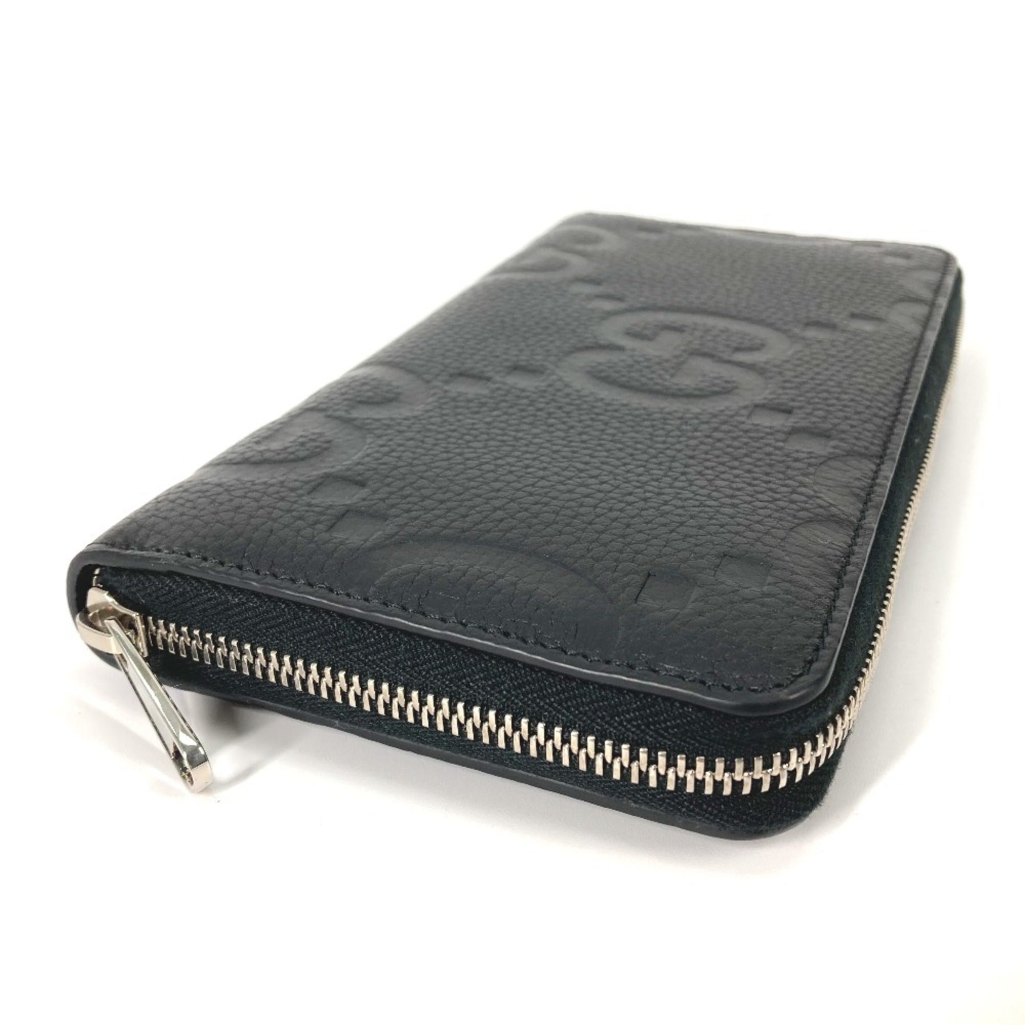 Gucci Black Leather Long Wallet (Bi-Fold) (Pre-Owned)