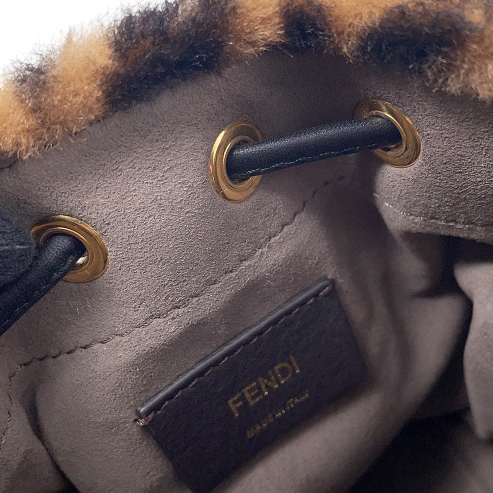 Fendi Brown Dark Brown Leather Handbag Shoulder Bag (Pre-Owned)