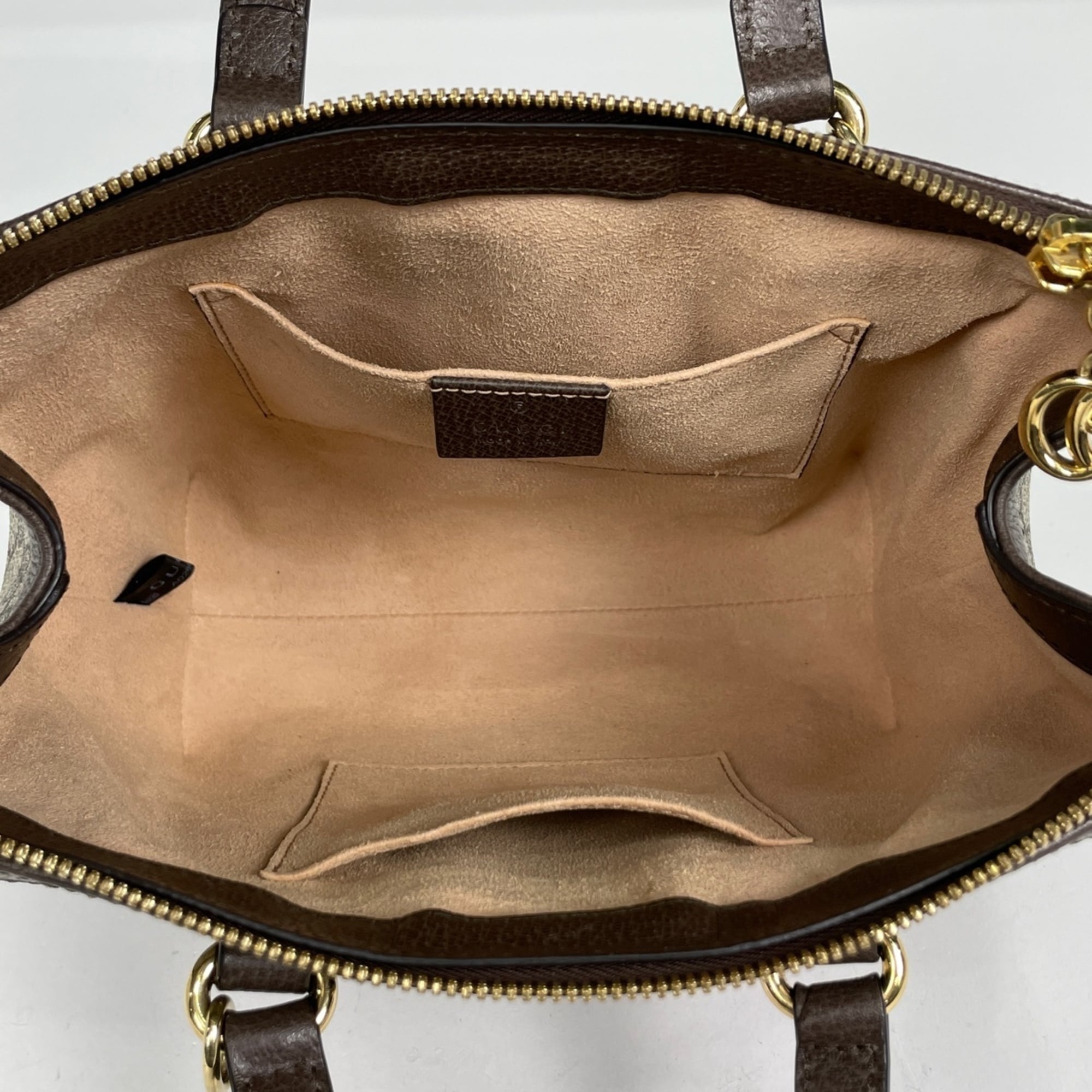 Gucci Beige Brown Gg Supreme Tote Bag (Pre-Owned)
