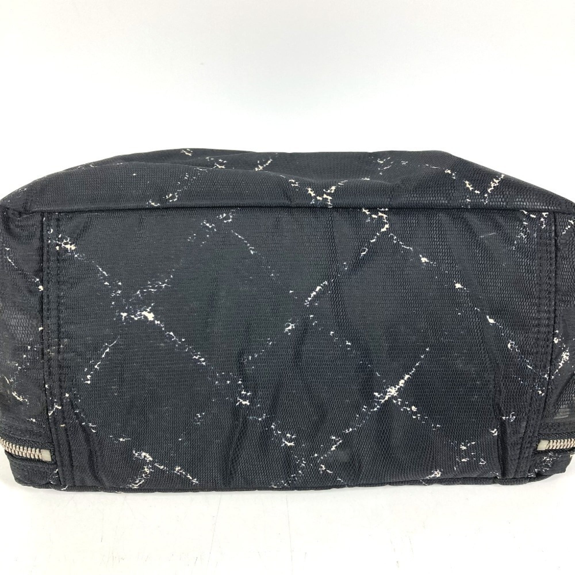 Chanel Travel Line Black Nylon Handbag (Pre-Owned)
