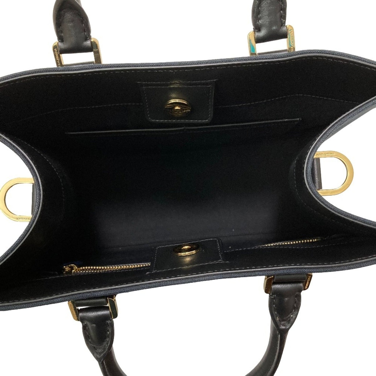 Dolce & Gabbana Black Blue Tote Bag (Pre-Owned)