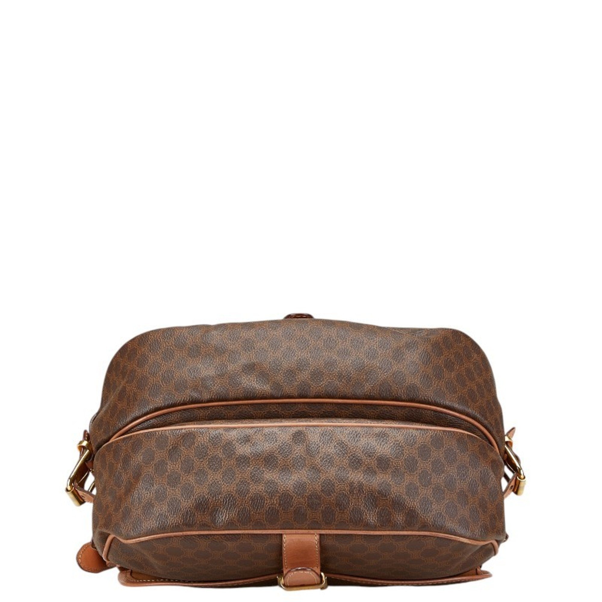 Celine Brown Pvc Leather Shoulder Bag (Pre-Owned)