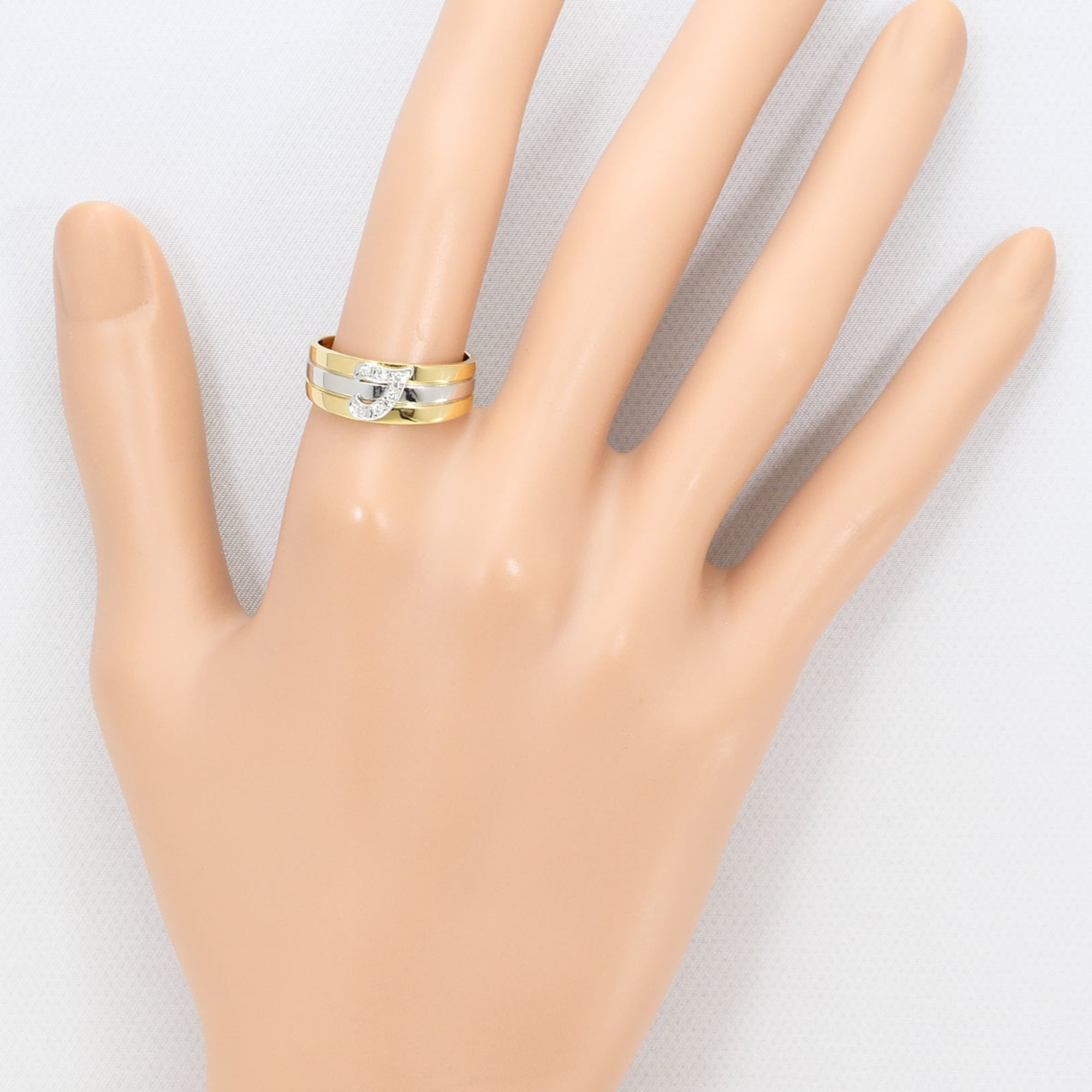 Unbranded Platinum Yellow Gold Yellow Gold (18K) Platinum 900 Band Ring (Pre-Owned)