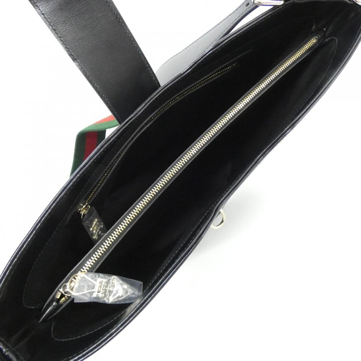 Gucci Black Leather Shoulder Bag (Pre-Owned)