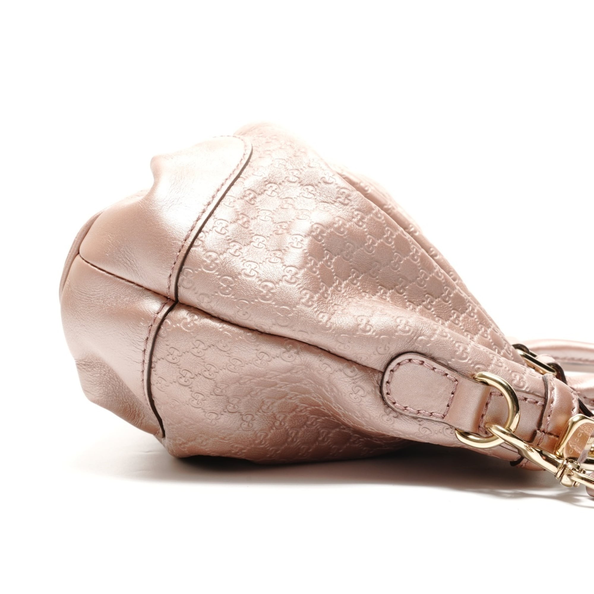 Gucci Sukey Pink Micro Gg Leather Shoulder Bag (Pre-Owned)