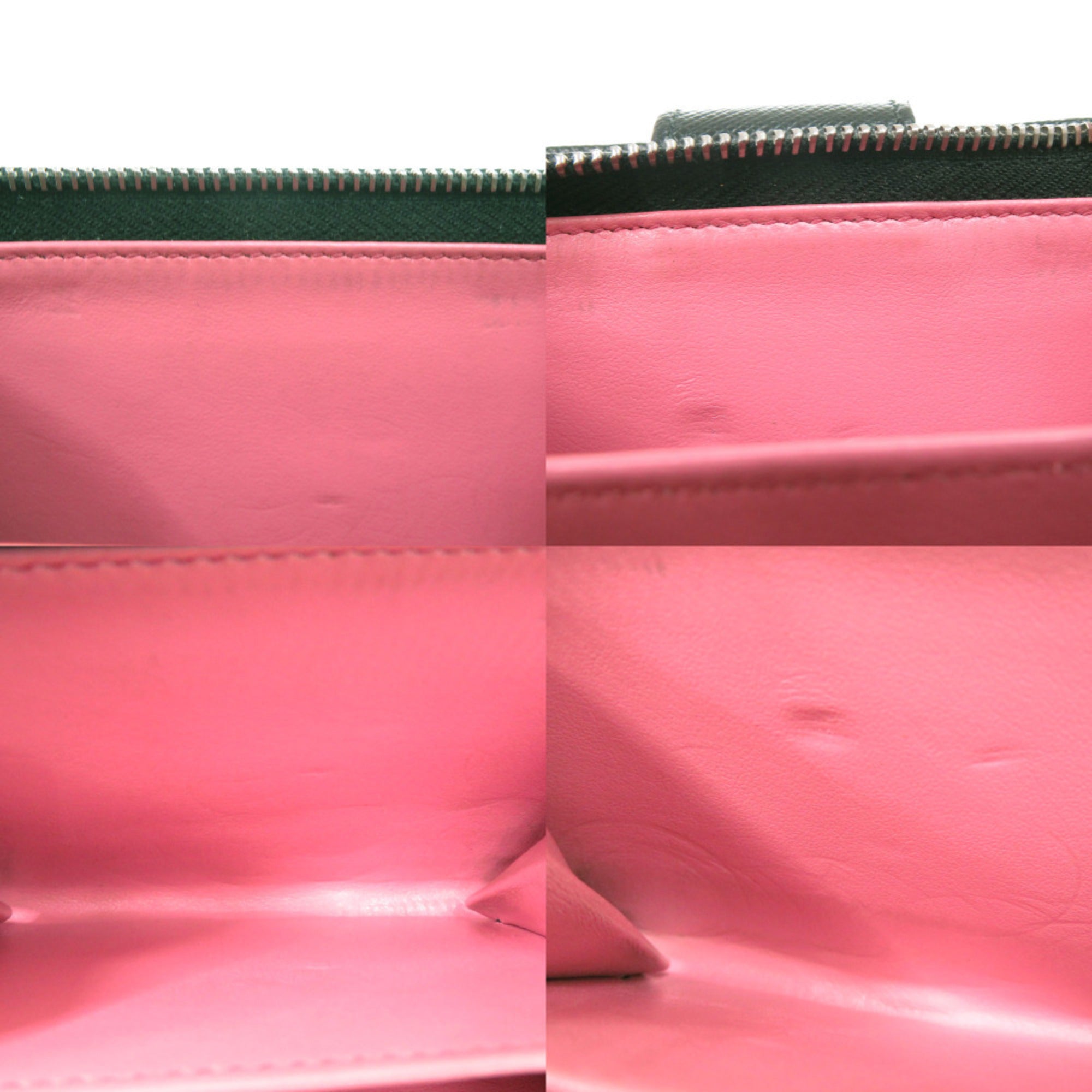 Prada Black Pink Leather Saffiano Wallet (Bi-Fold) (Pre-Owned)