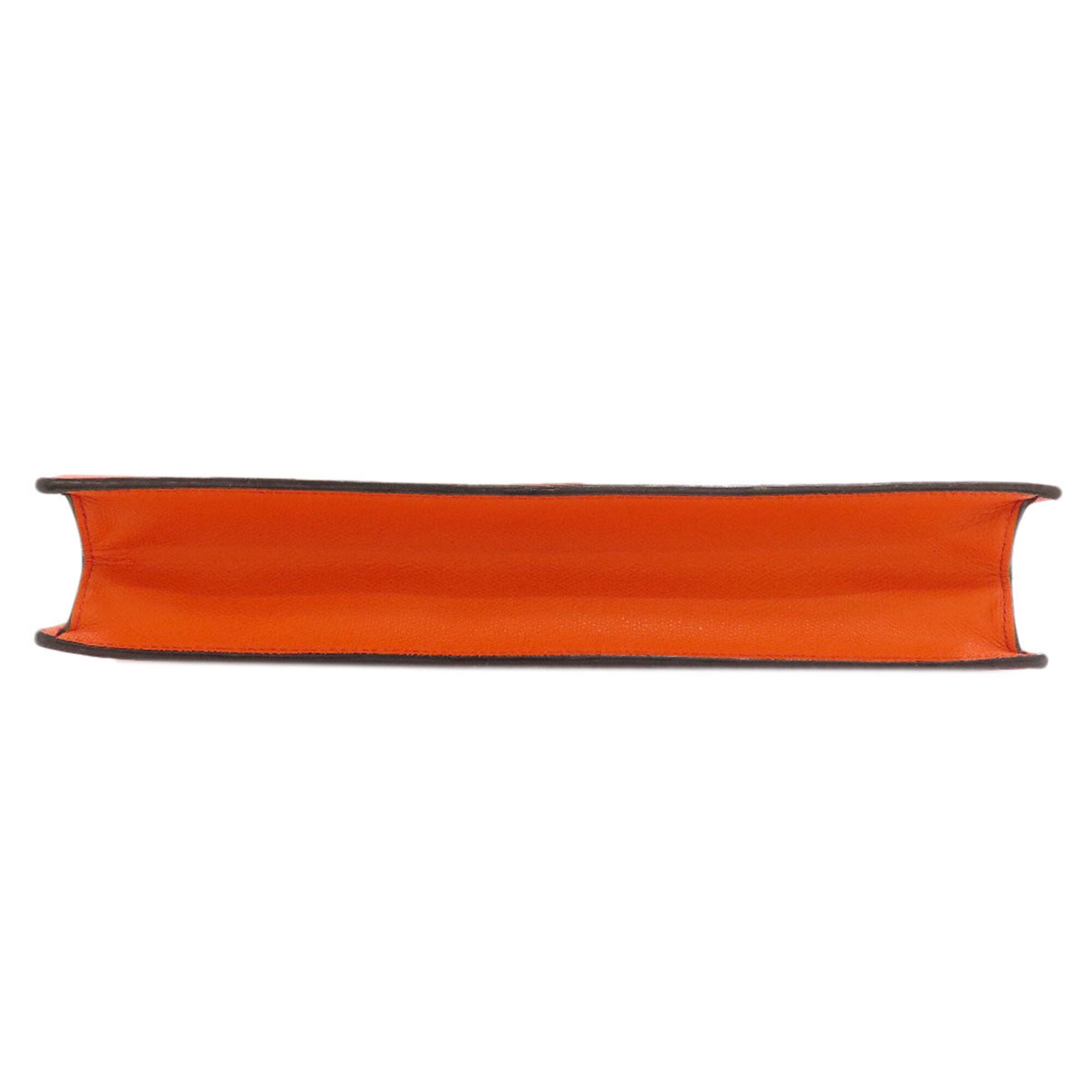 Valextra Orange Leather Handbag (Pre-Owned)