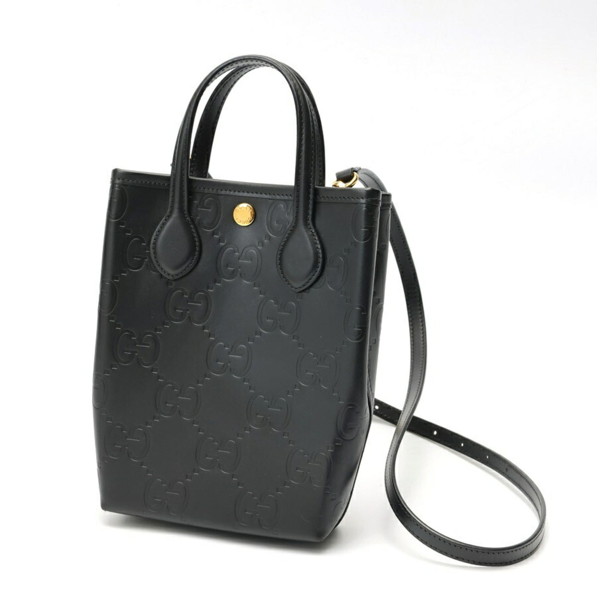 Gucci Black Leather Shoulder Bag (Pre-Owned)