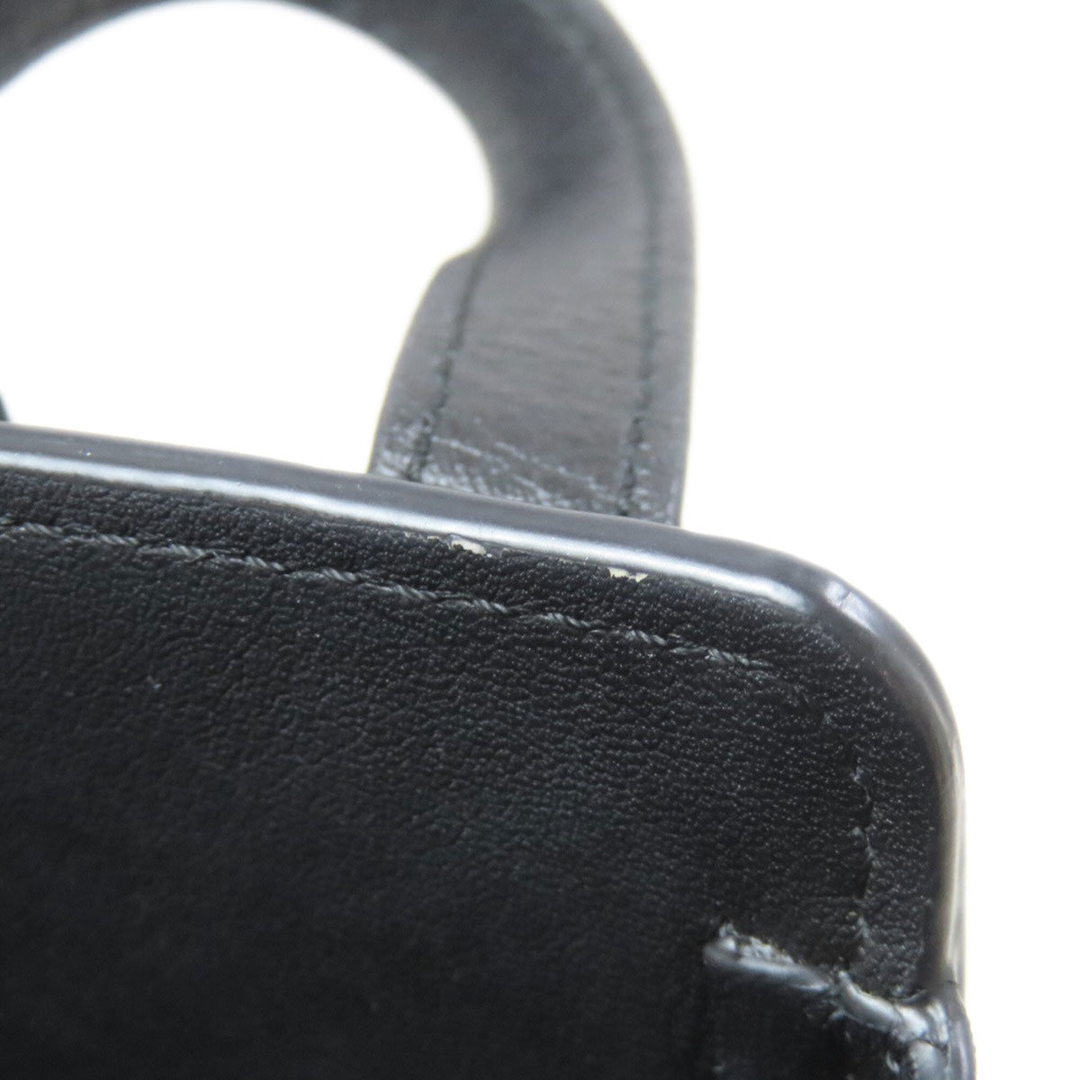 Loewe Black Canvas Leather Handbag (Pre-Owned)