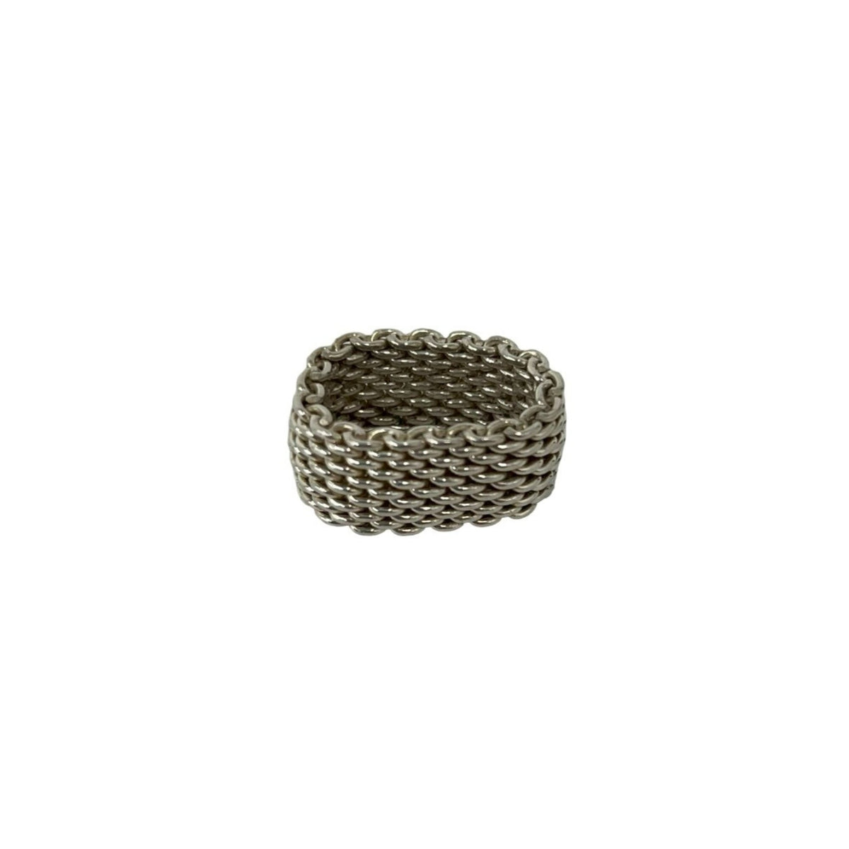 Tiffany Silver Silver 925 Band Ring (Pre-Owned)