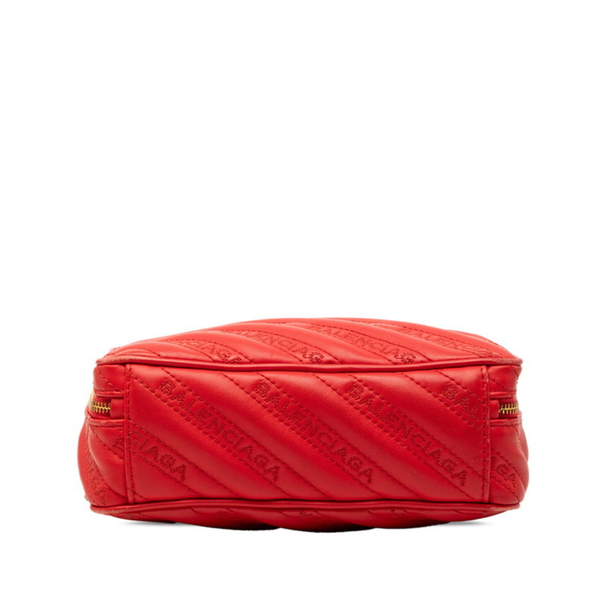 Balenciaga Red Color Leather Shoulder Bag (Pre-Owned)