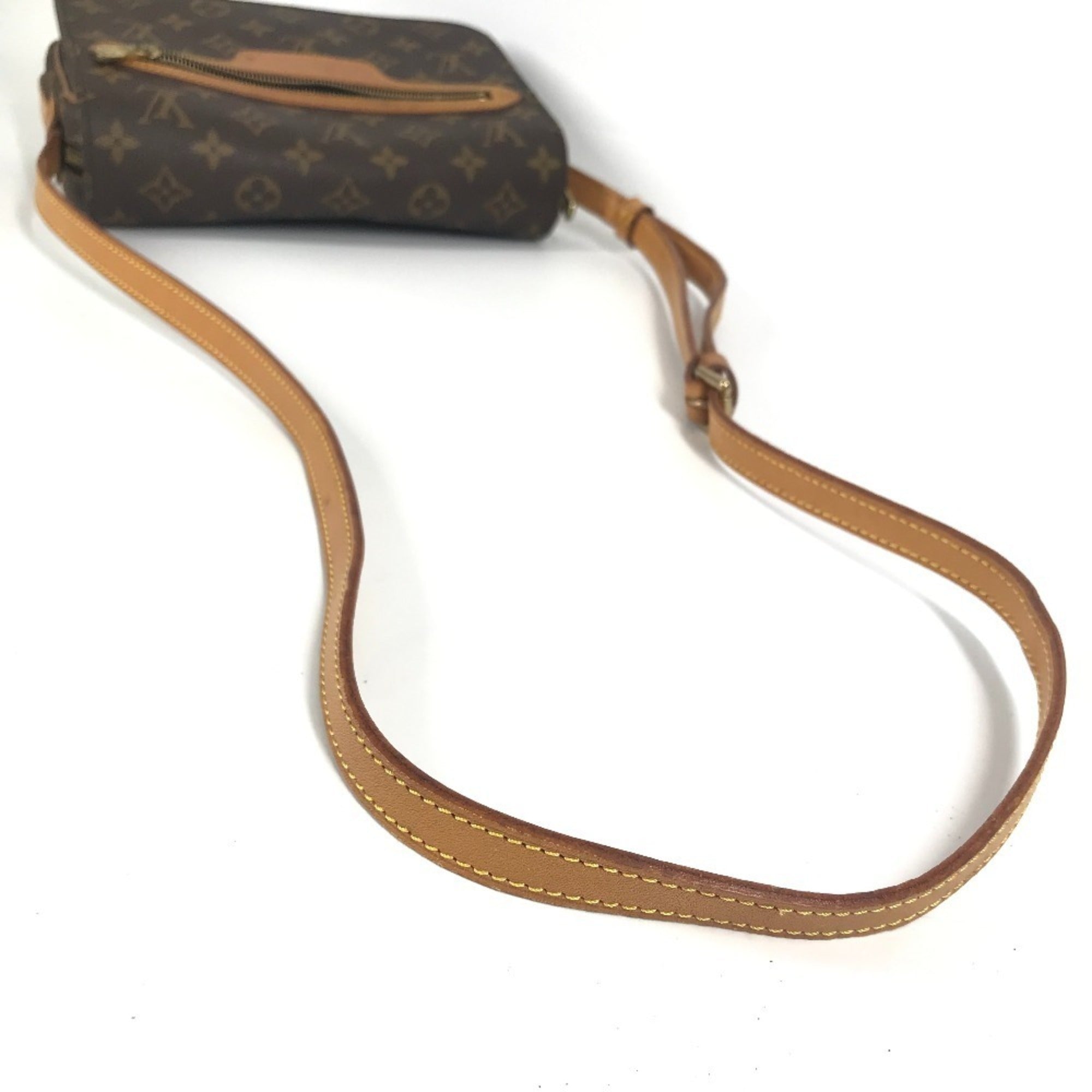 Louis Vuitton Brown Monogram Canvas Pochette Shoulder Bag (Pre-Owned)
