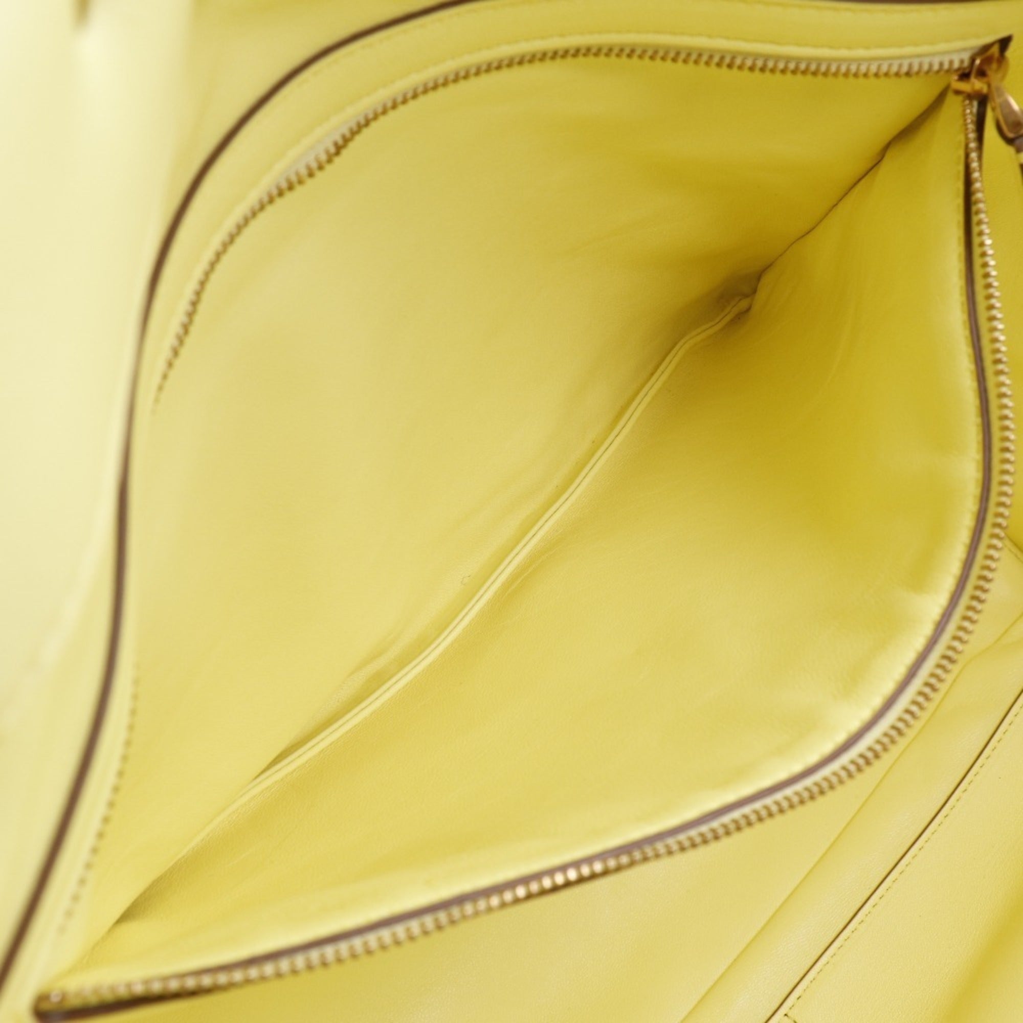 Valentino Gold Yellow Leather Tote Bag (Pre-Owned)