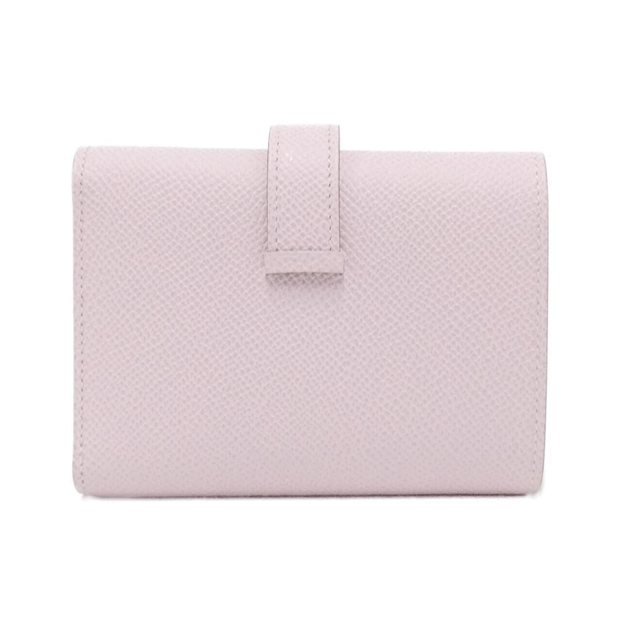 Hermes Pink Epsom Leather Wallet (Tri-Fold) (Pre-Owned)