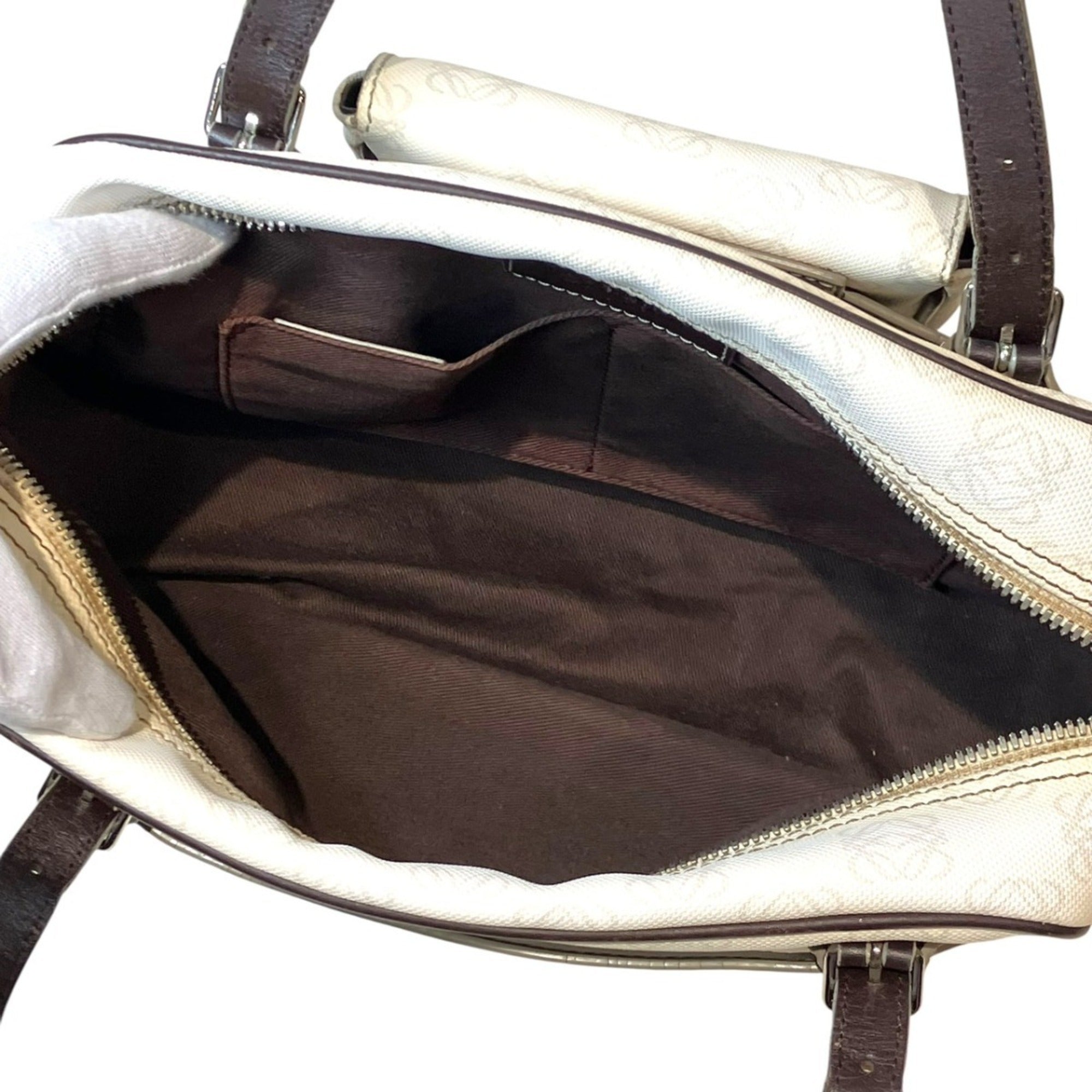 Loewe White Pvc Leather Handbag (Pre-Owned)