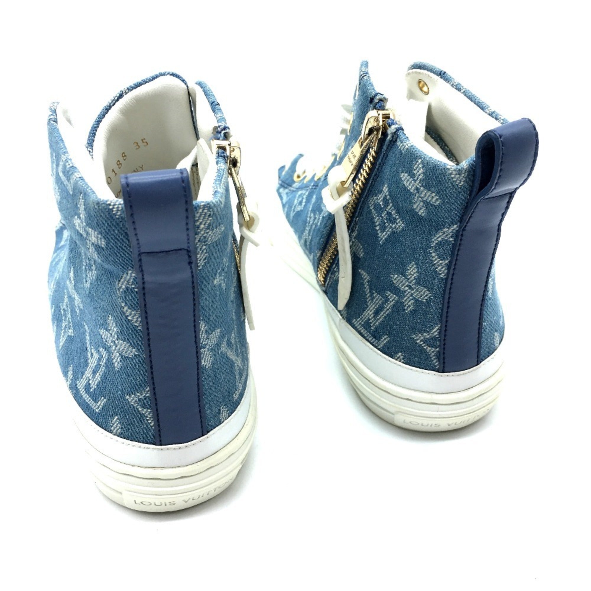 Louis Vuitton Blue White Sneakers (Pre-Owned)