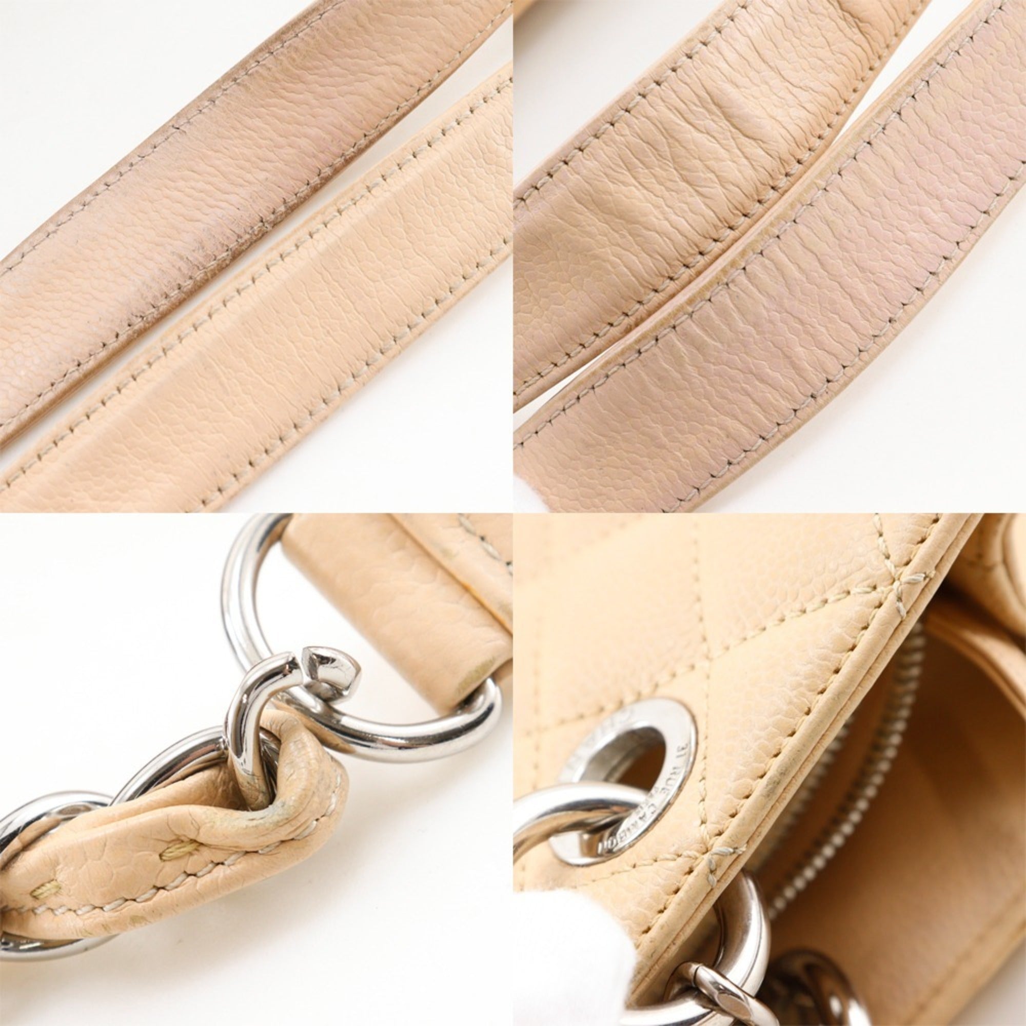 Chanel Beige Grained Calfskin Tote Bag (Pre-Owned)