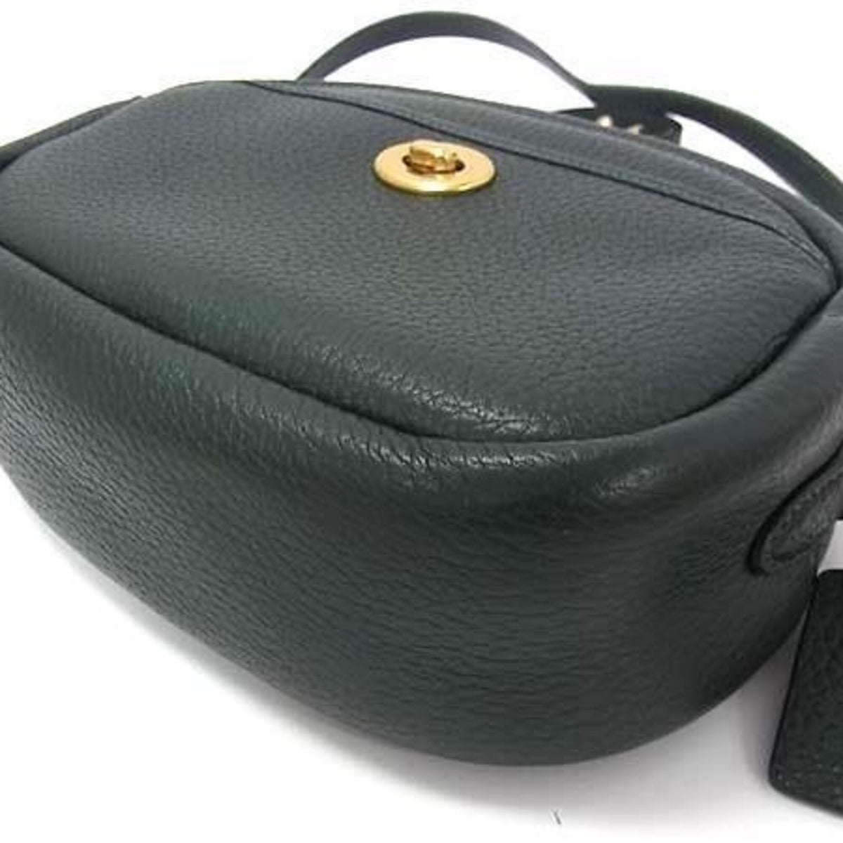 Coach Green Leather Shoulder Bag (Pre-Owned)