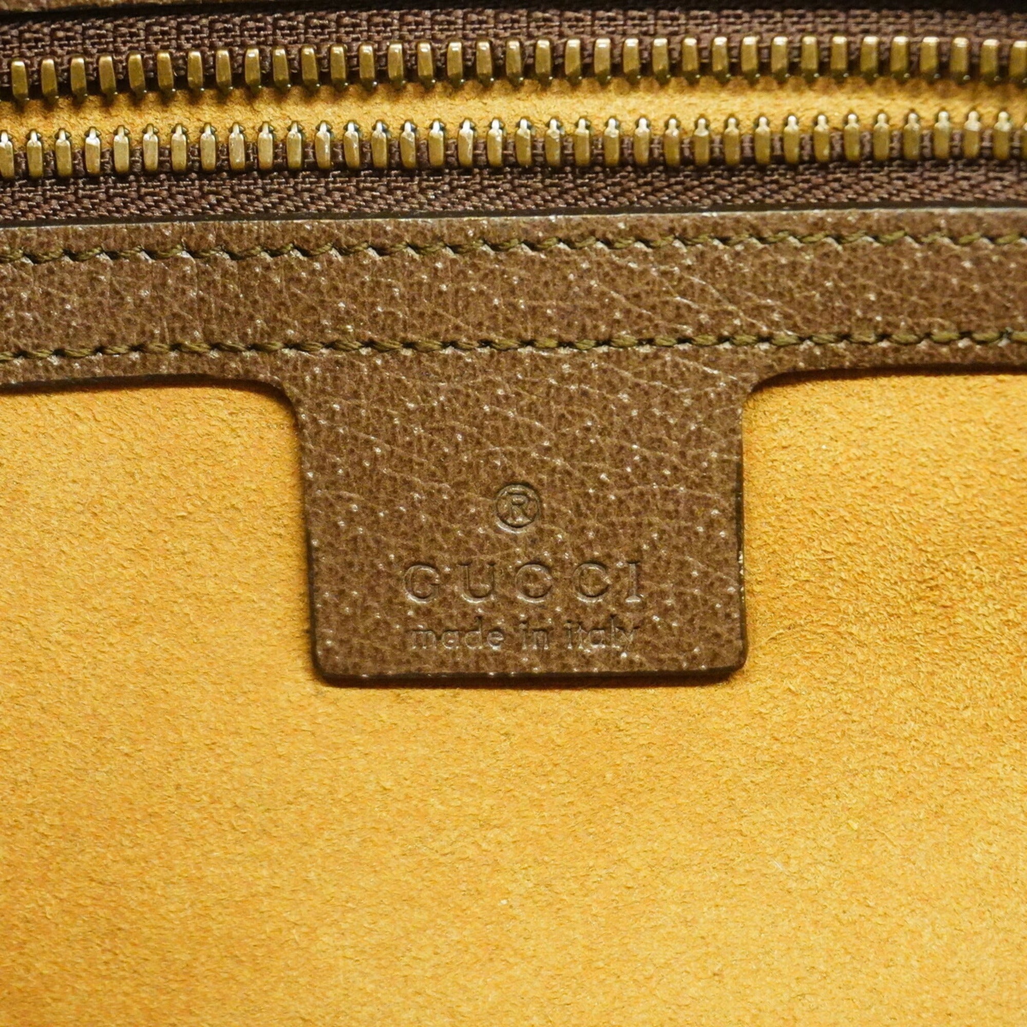 Gucci Brown Green Yellow Pvc Tote Bag (Pre-Owned)