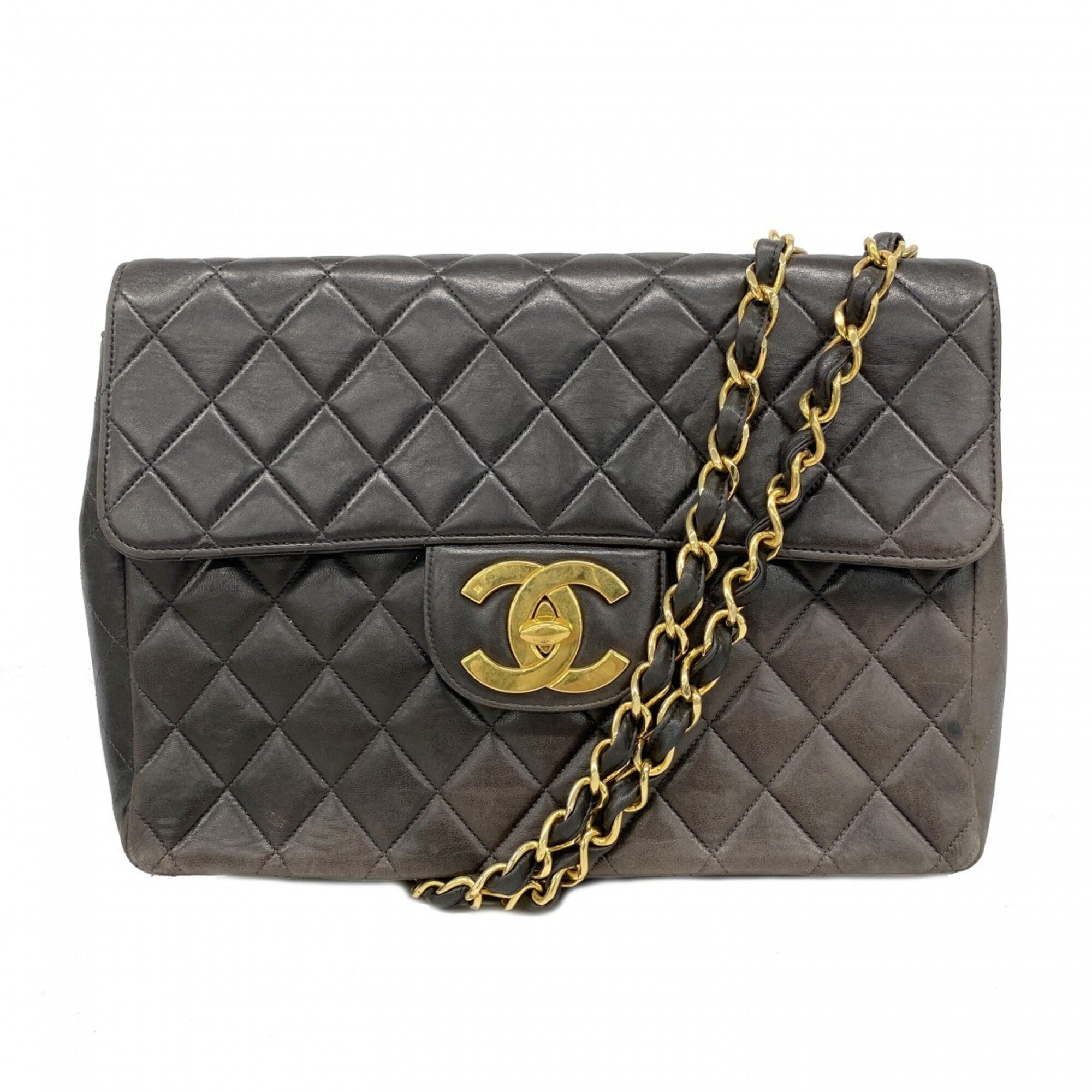 Chanel Black Leather Shoulder Bag (Pre-Owned)