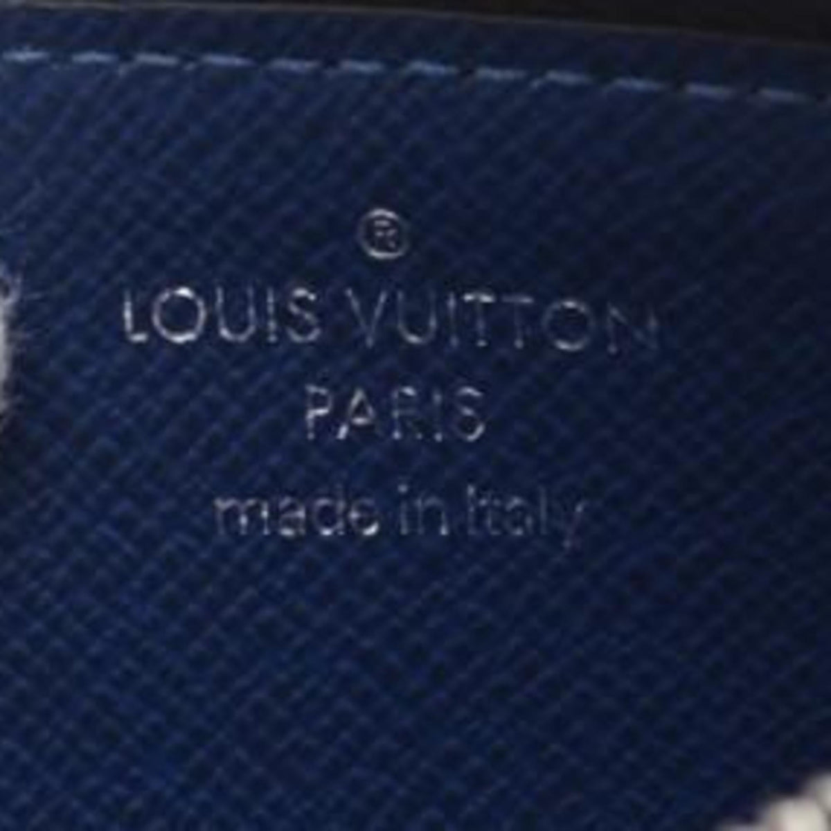 Louis Vuitton Blue Coated Canvas Coin Purse/Coin Case (Pre-Owned)