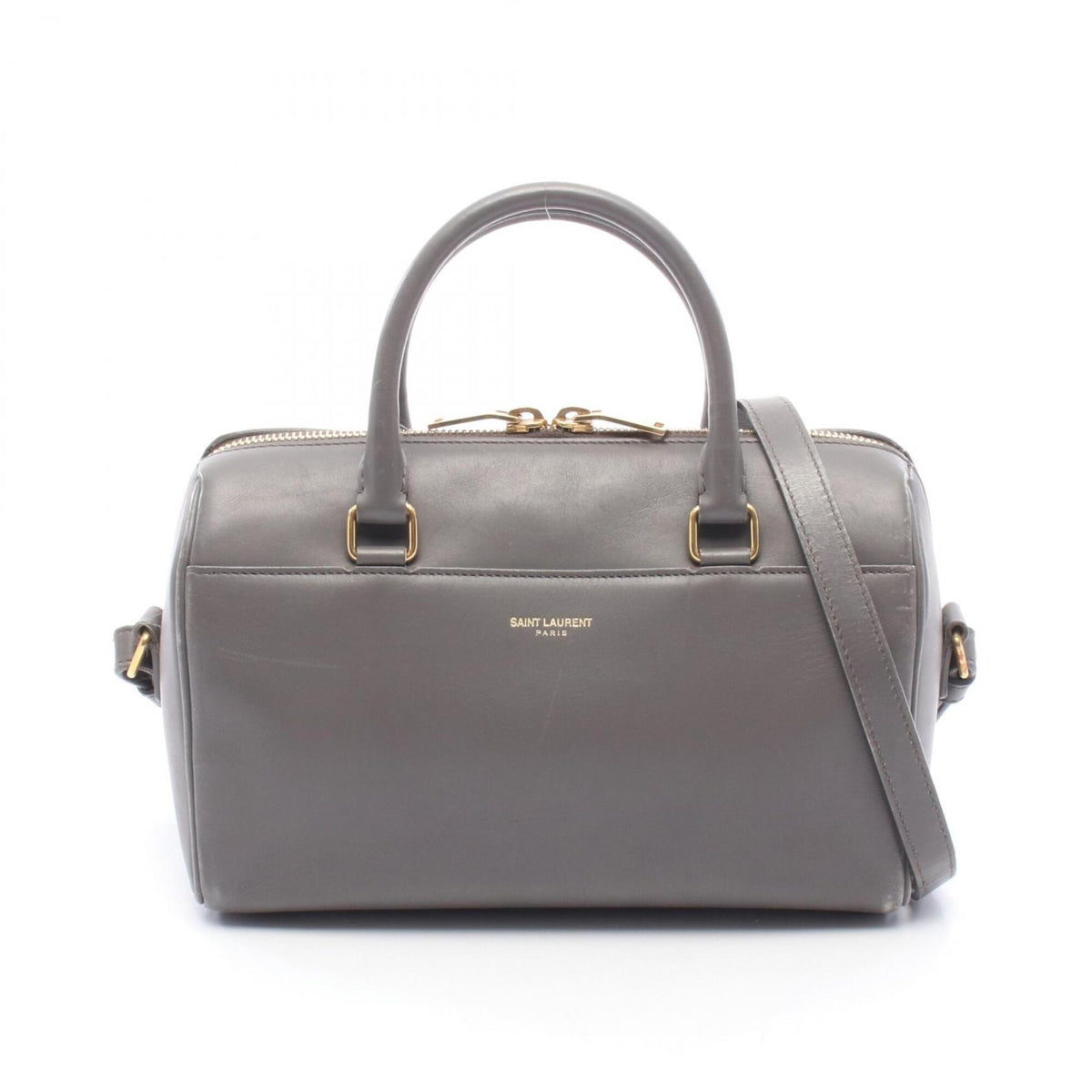 Saint Laurent Gray Leather Handbag (Pre-Owned)