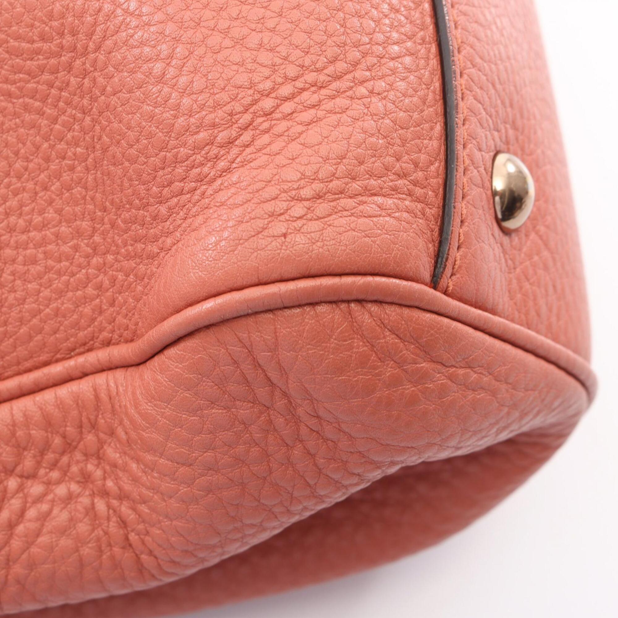 Gucci Black Pink Leather Handbag Tote Bag (Pre-Owned)