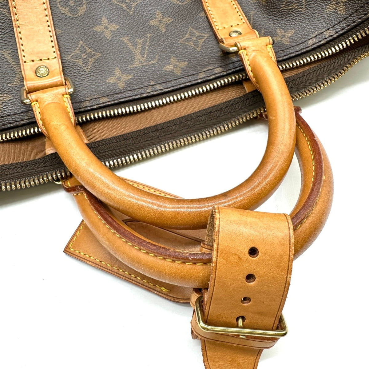 Louis Vuitton Brown Monogram Canvas Boston Bag (Pre-Owned)