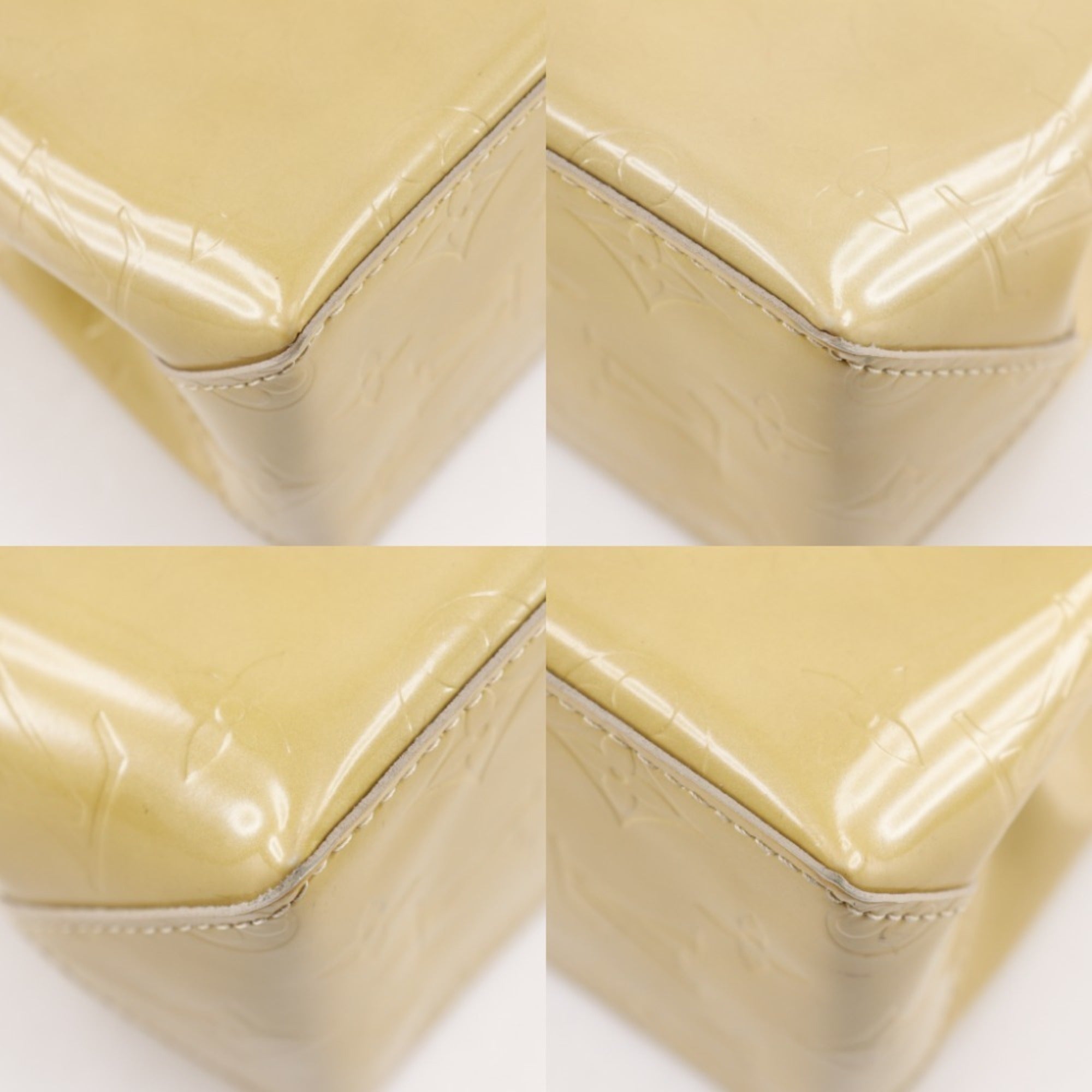 Louis Vuitton Beige Monogram Vernis Handbag (Pre-Owned)