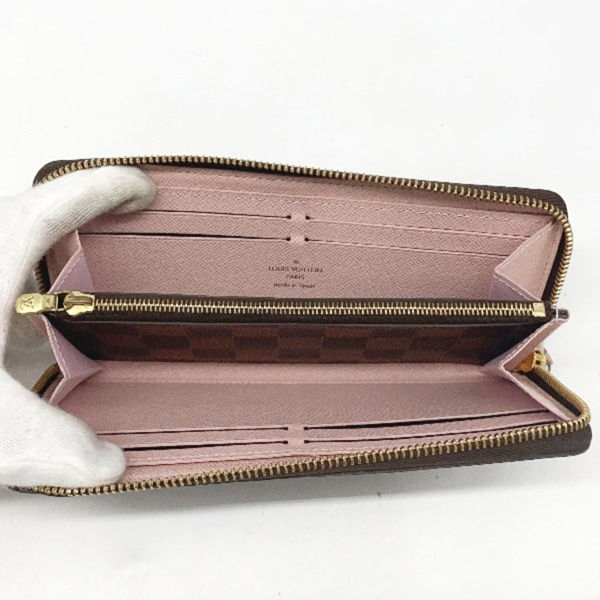 Louis Vuitton Rose Ballerine Damier Canvas Long Wallet (Bi-Fold) (Pre-Owned)