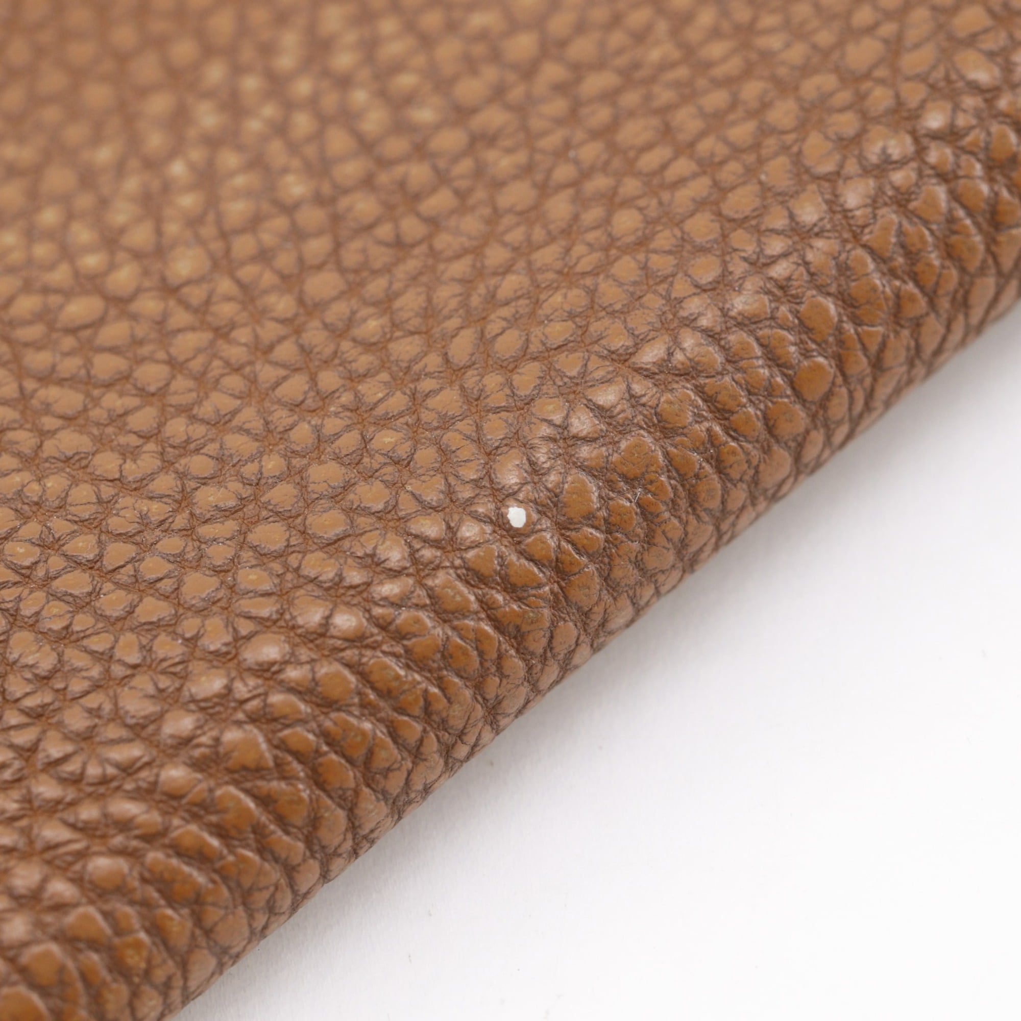 Hermes Brown Taurillon Clemence Leather Long Wallet (Bi-Fold) (Pre-Owned)