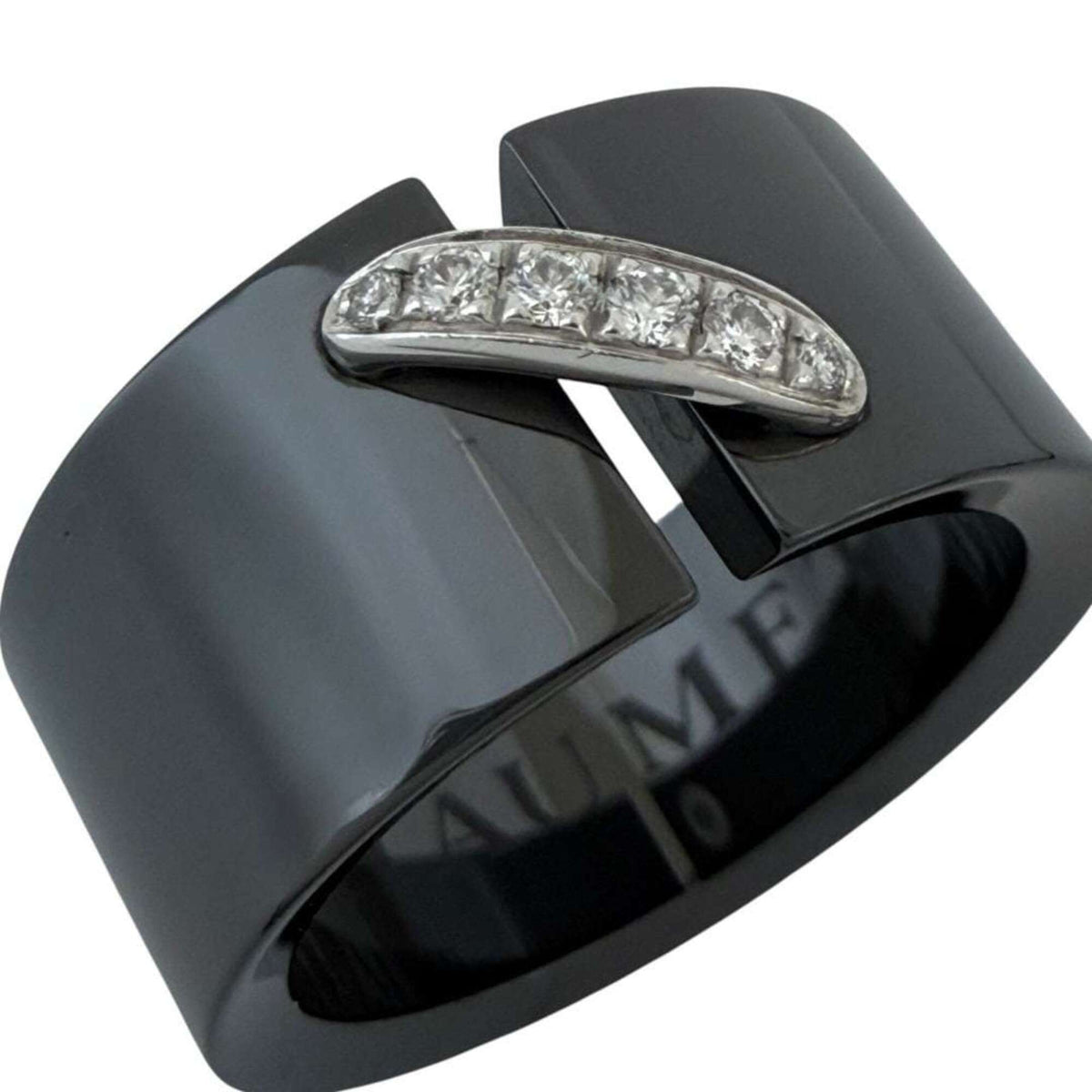 Chaumet Black White Gold (18K) Band Ring (Pre-Owned)