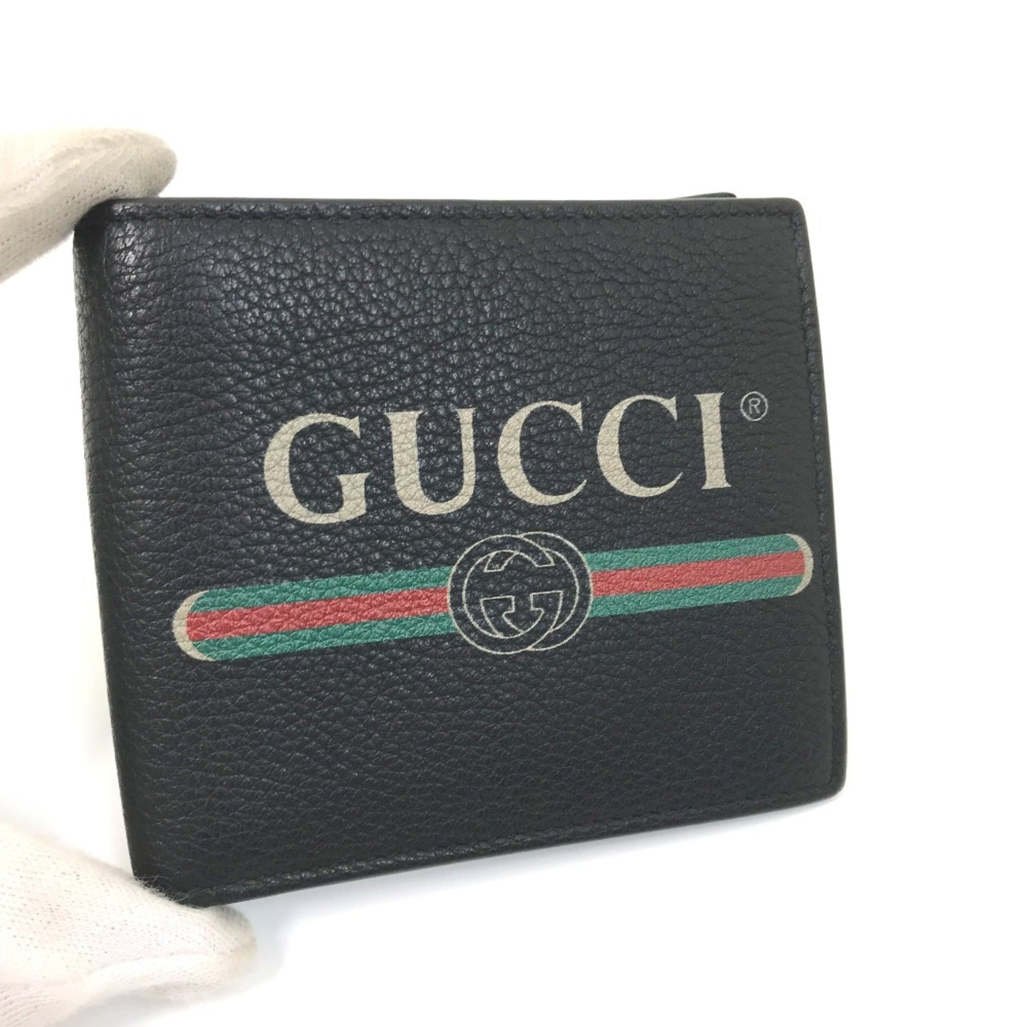 Gucci Black Leather Wallet (Bi-Fold) (Pre-Owned)
