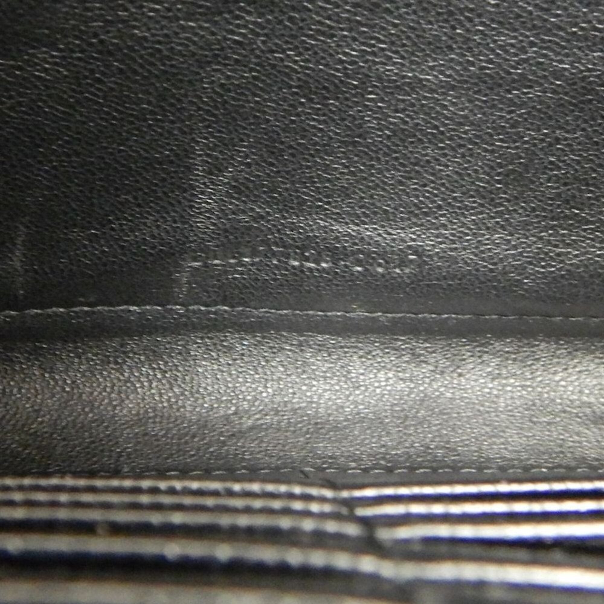 Yves Saint Laurent Black Leather Chain/Shoulder Wallet (Pre-Owned)