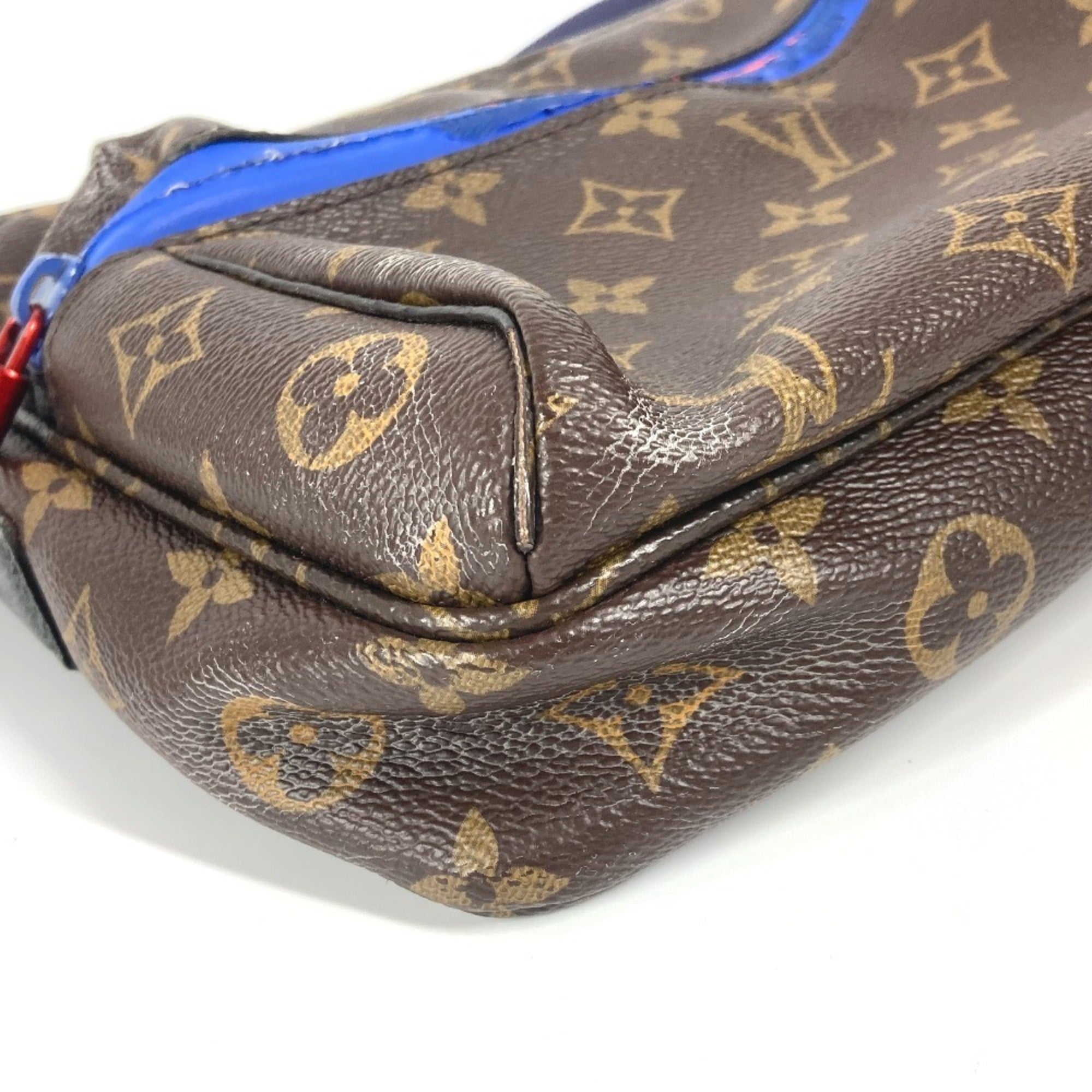 Louis Vuitton Monogram Blue Brown Monogram Shoulder Bag (Pre-Owned)