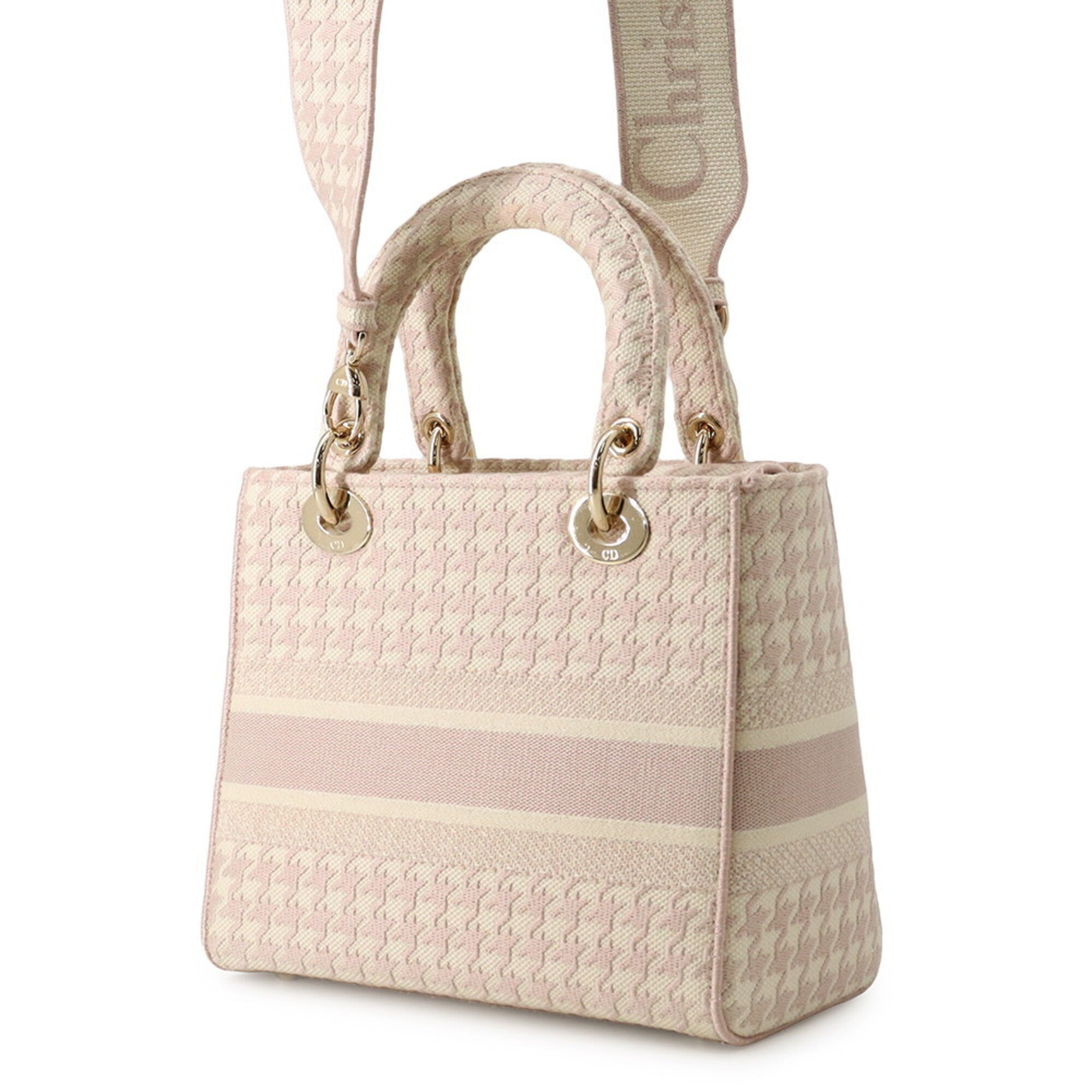 Christian Dior Gold Canvas Handbag (Pre-Owned)