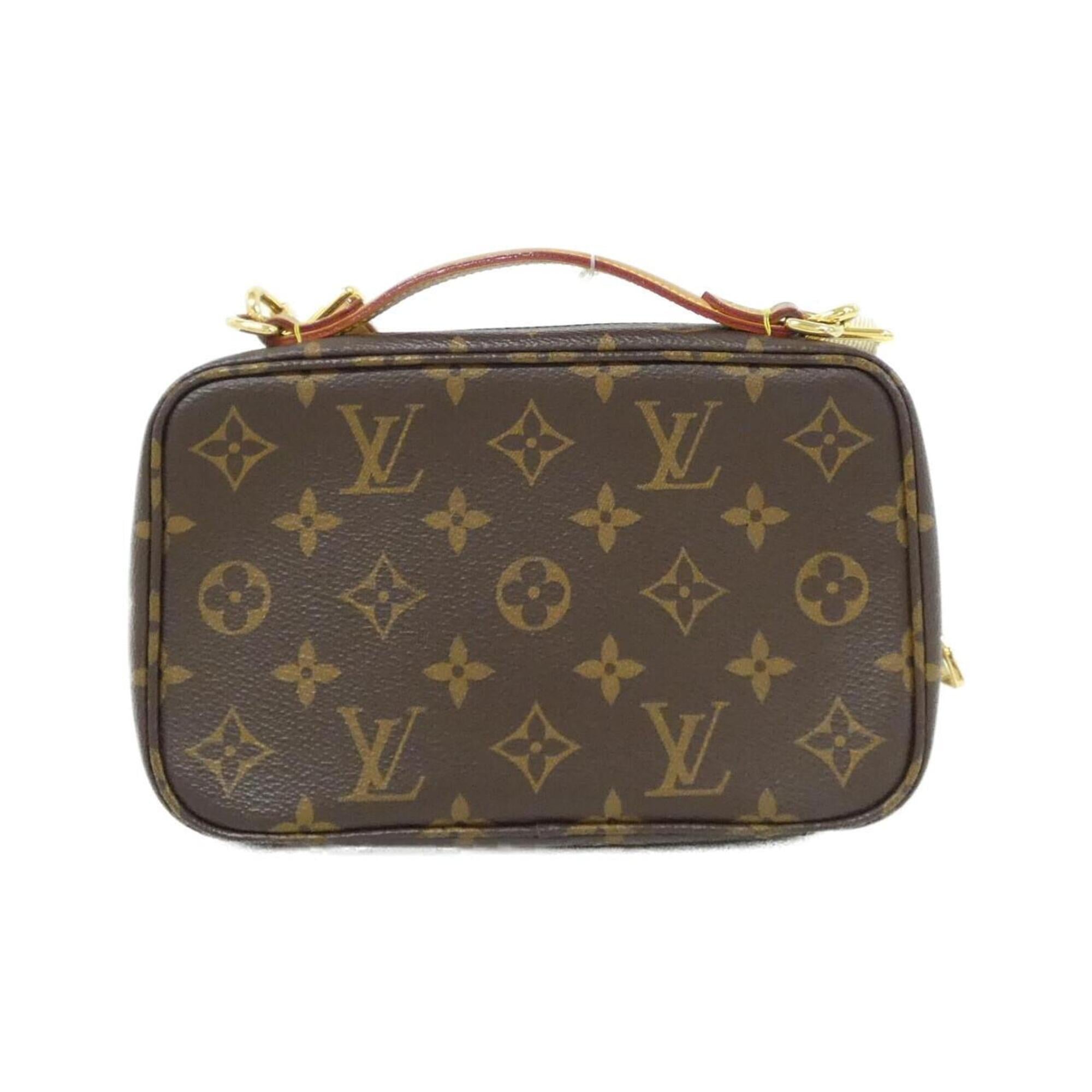 Louis Vuitton Monogram Marron Coated Canvas Pouch Shoulder Bag (Pre-Owned)