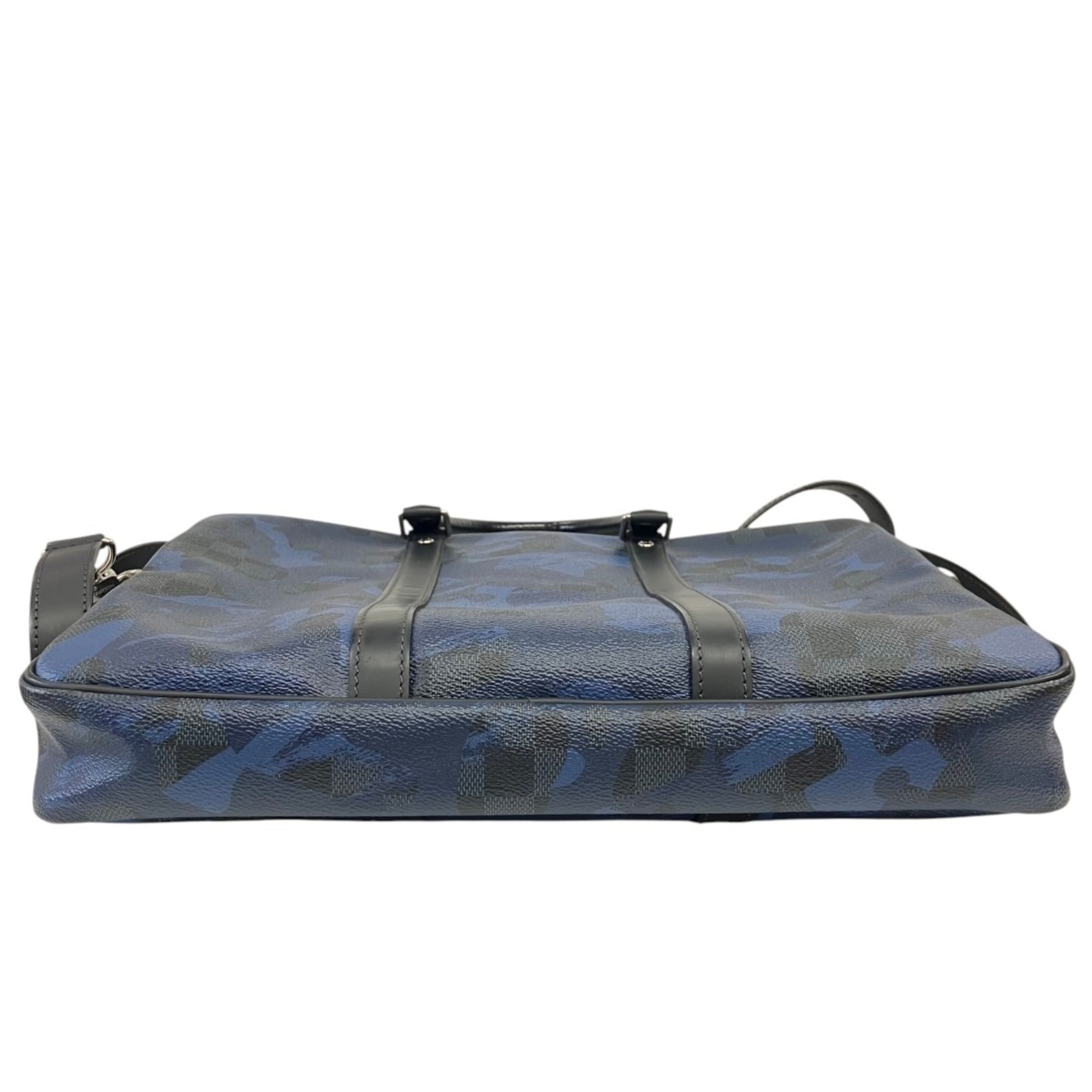 Louis Vuitton Damier Cobalt Damier Canvas Leather (Pre-Owned)