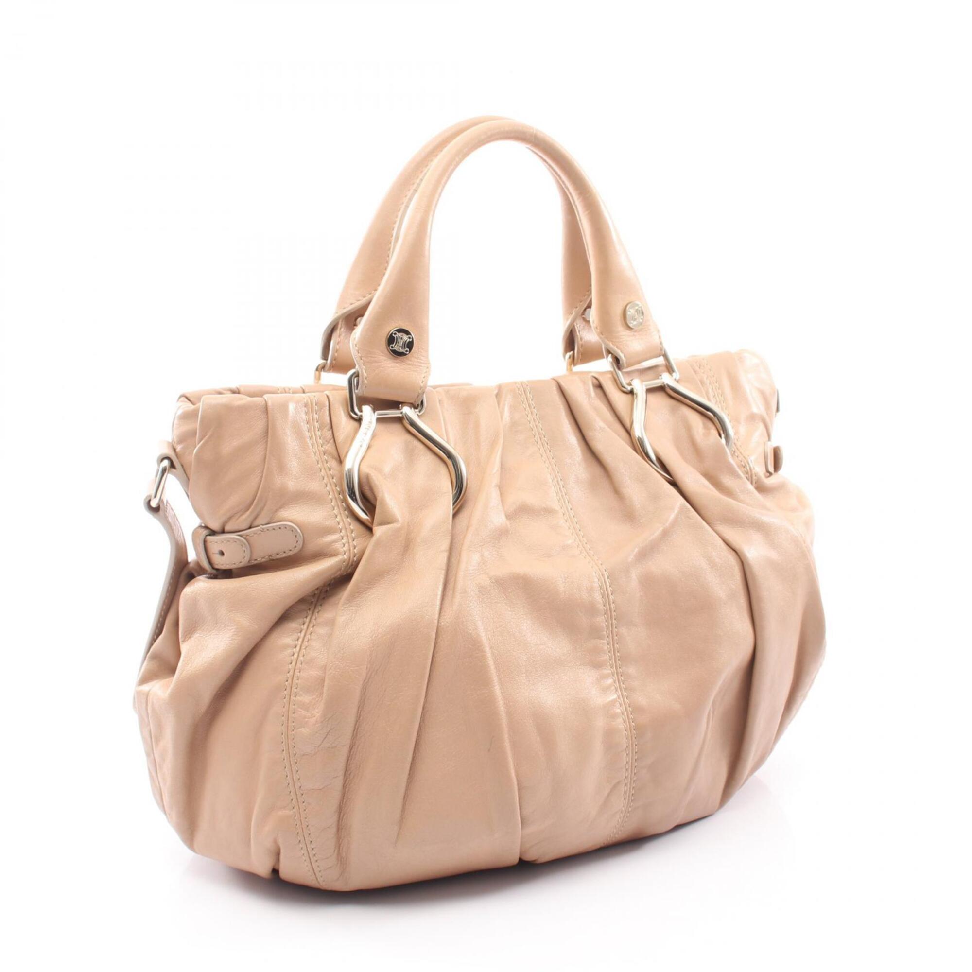 Celine Beige Leather Handbag (Pre-Owned)