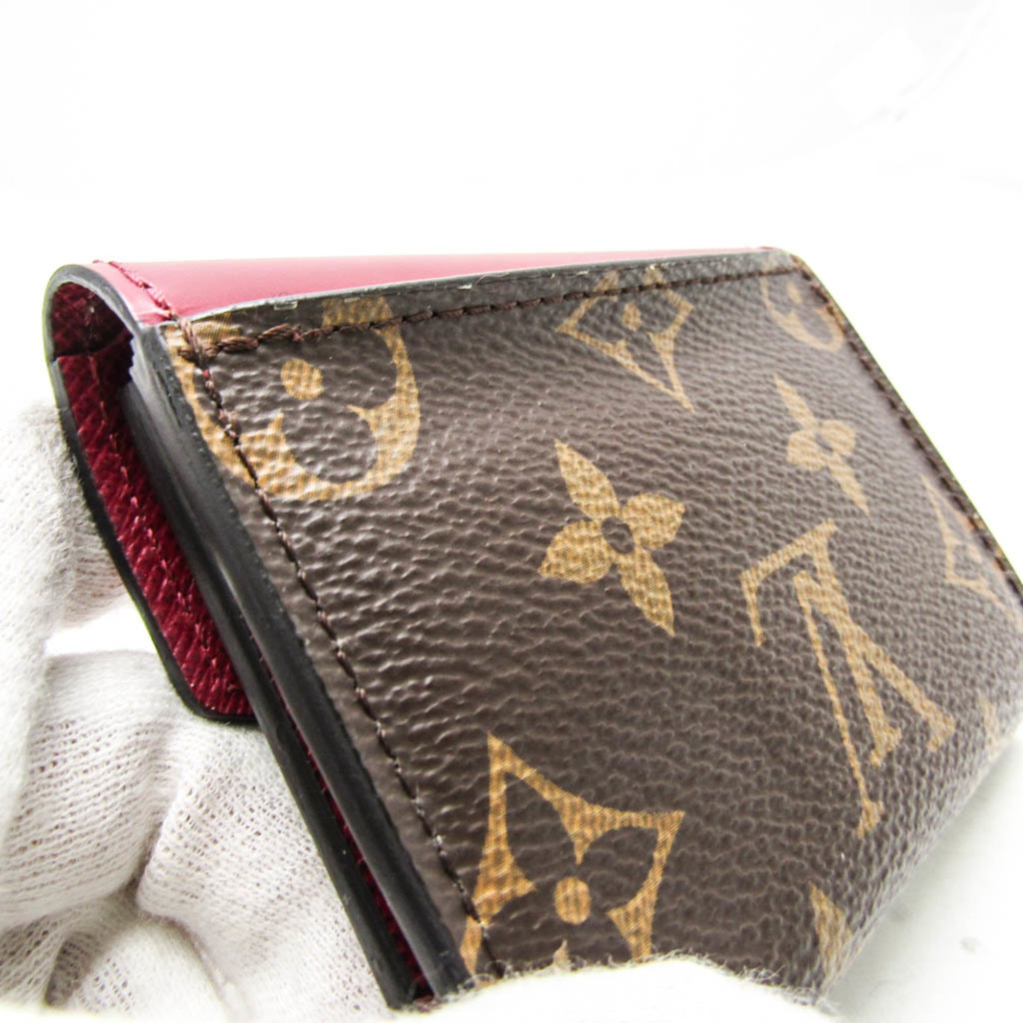 Louis Vuitton Monogram Fuchsia Monogram Monogram Wallet (Tri-Fold) (Pre-Owned)