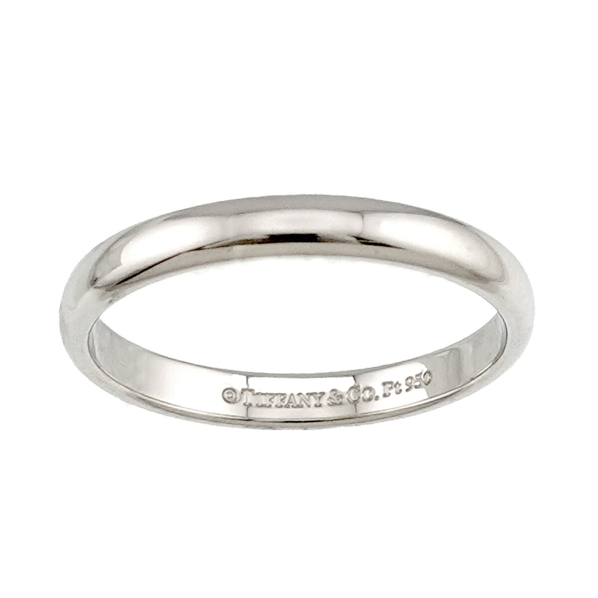 Tiffany Platinum 950 Band Ring (Pre-Owned)