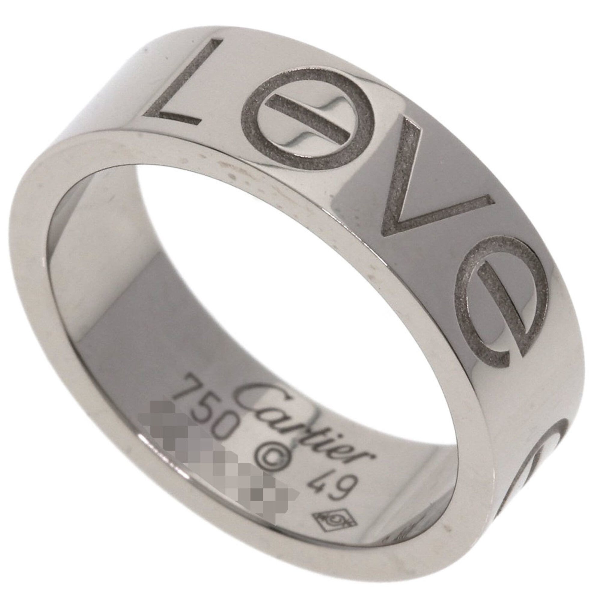 Cartier Silver White Gold (18K) Band Ring (Pre-Owned)