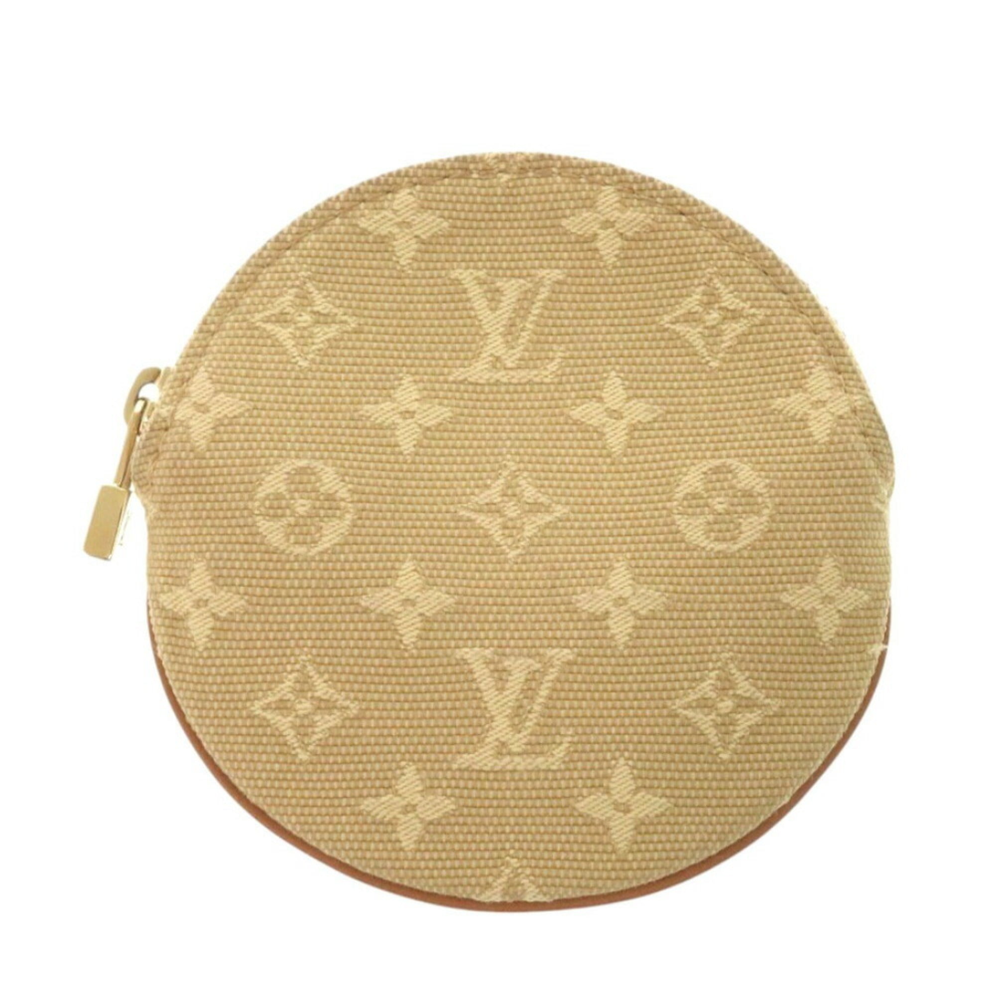 Louis Vuitton Beige Monogram Mini Coin Purse/Coin Case (Pre-Owned)